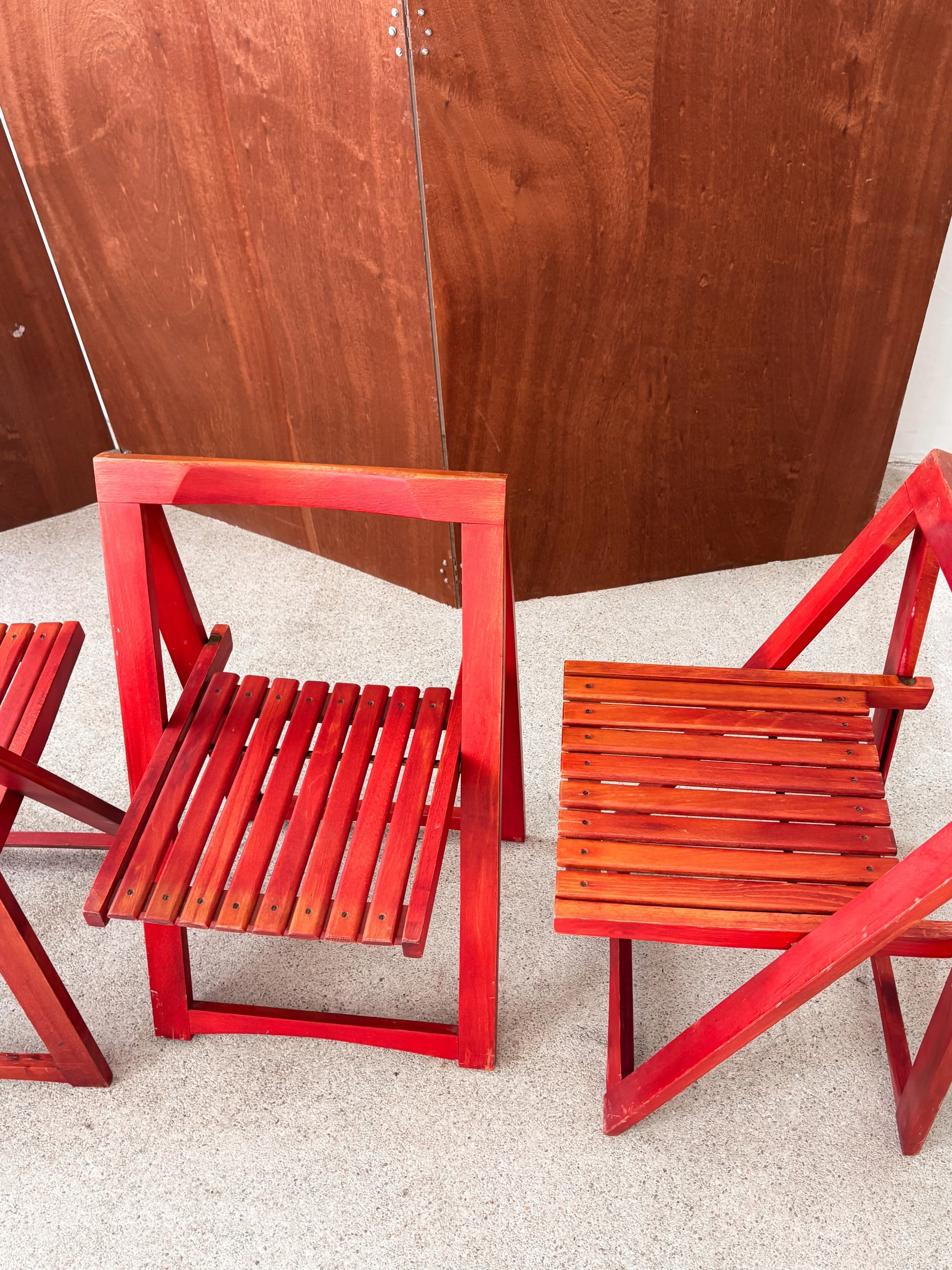 Original “Trieste” Folding Chair by Aldo Jacober for Bazzani, Italy, 1960s–70s