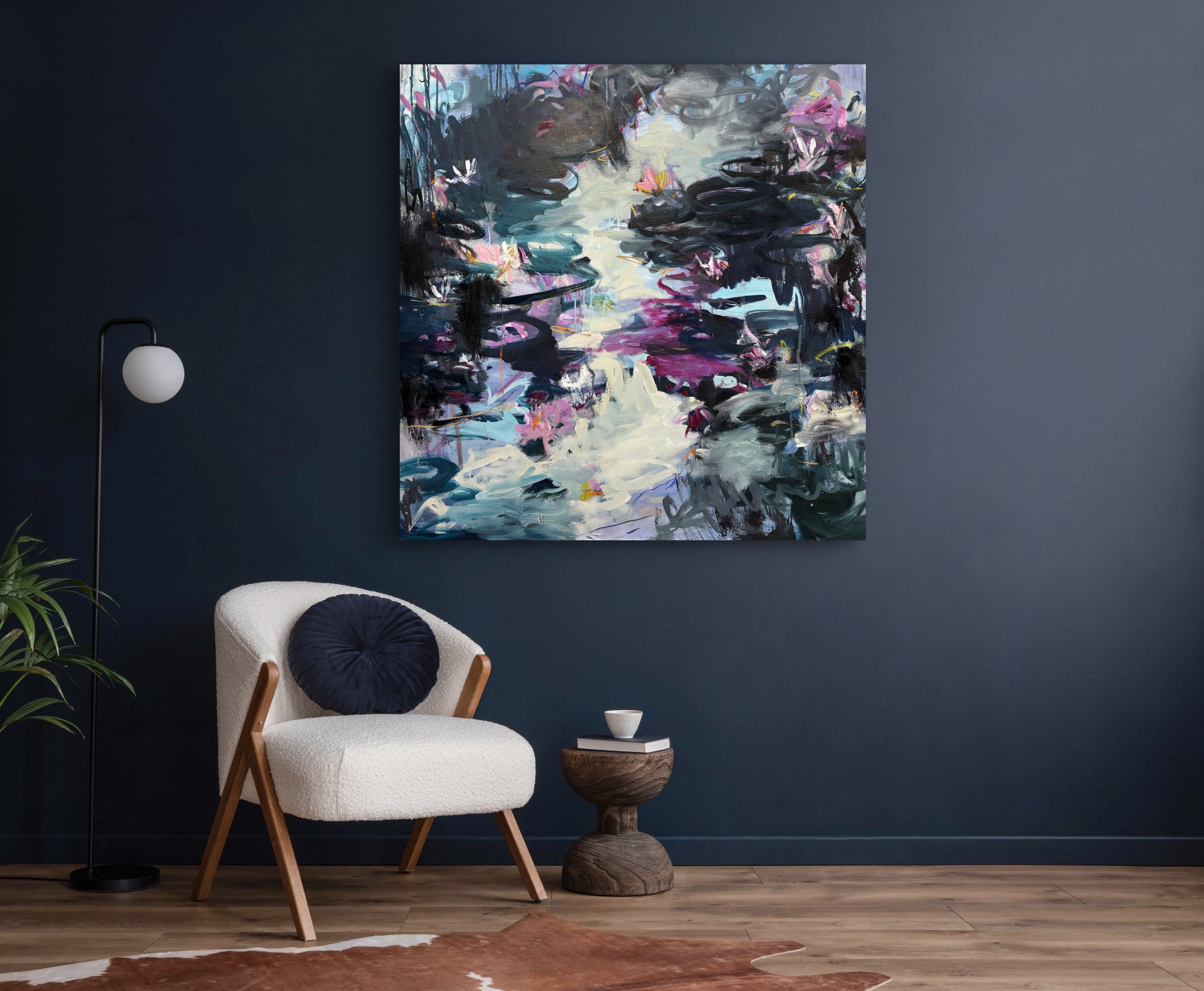 Waterlilies Listening to Jazz
