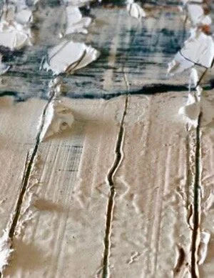 texture on a set of five art panels