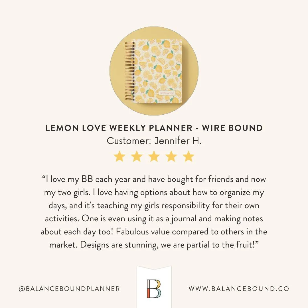 We love hearing how our Balance Bound™ planner is becoming a family favorite—helping moms and their kids stay organized, inspired and even journal their days. ✨ 
Check out our ‘testimonials’ highlight to see what more custome