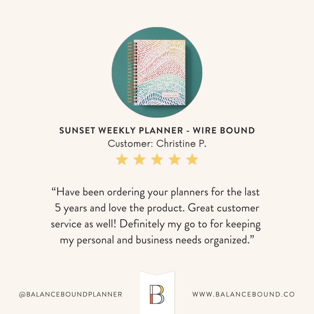 ✨ 5 years strong! ✨ 

Christine has been using our planners to stay organized in both life and business, and we&rsquo;re so honored to be her go-to planning tool. 💛

Check out our &lsquo;testimonials&rsquo; highlight to see what more customers have 