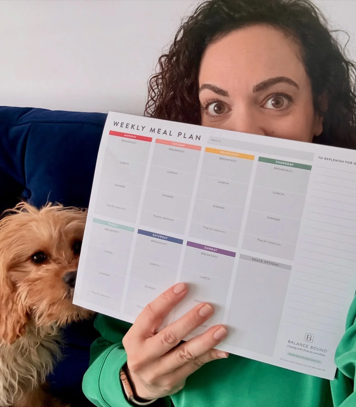 We&rsquo;ve partnered with chef and macaron maven Nicole Zuppo @curliecolee on this ultimate analog meal planning note pad. Make meal planning pretty AND super organized for a FULL YEAR!

✅ 8.5&rdquo; x 11&rdquo;
✅ 52 sheets per pad for a full year o