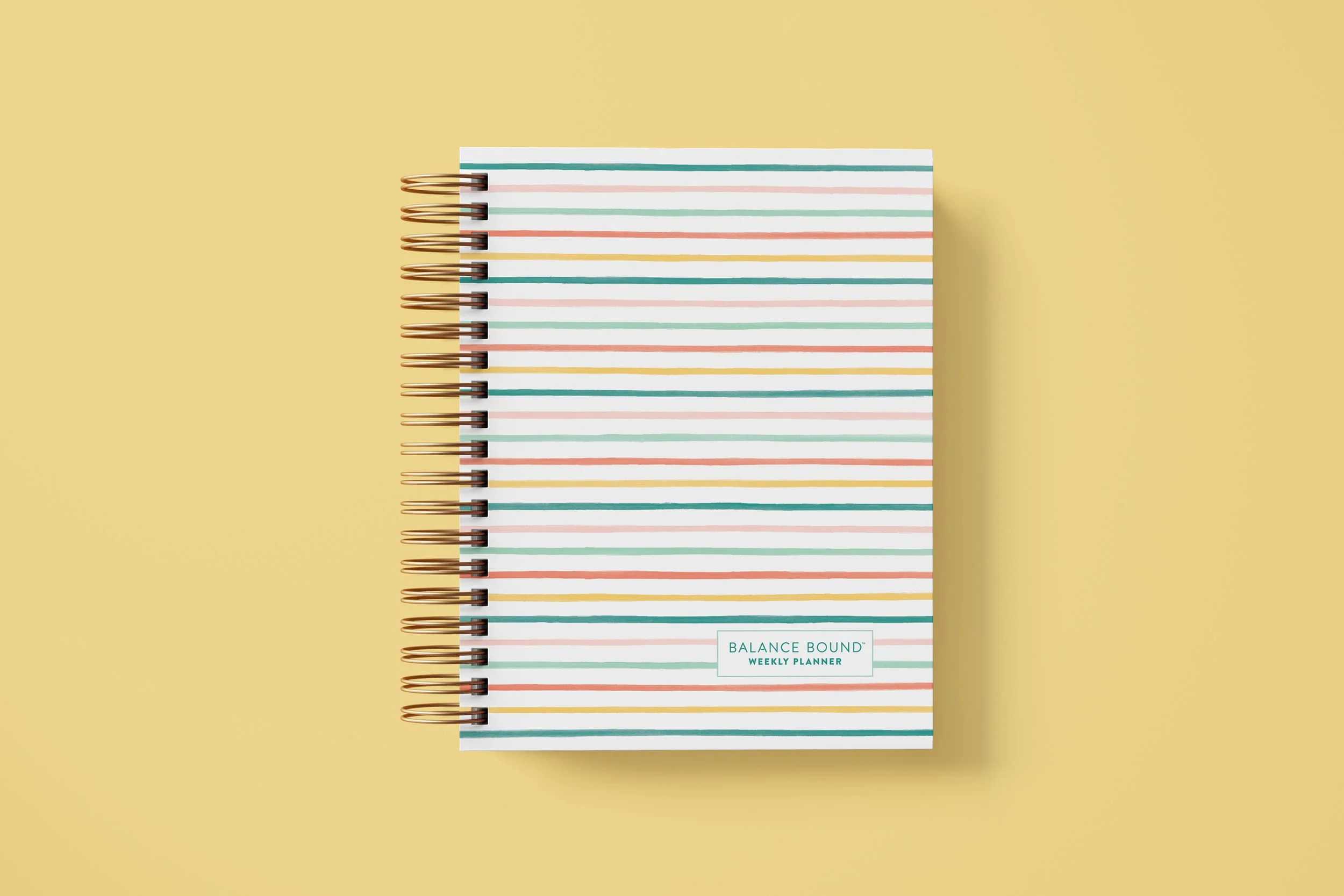 Colorful Stripe WEEKLY Planner - WIRE Bound PRE-ORDER