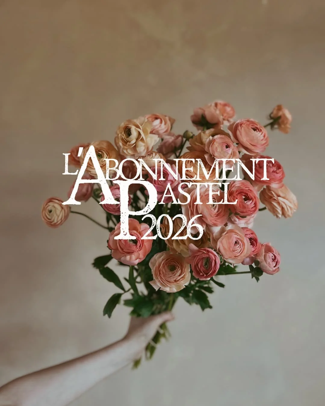l'Abonnement floral Pastel - Trio festif 2026!