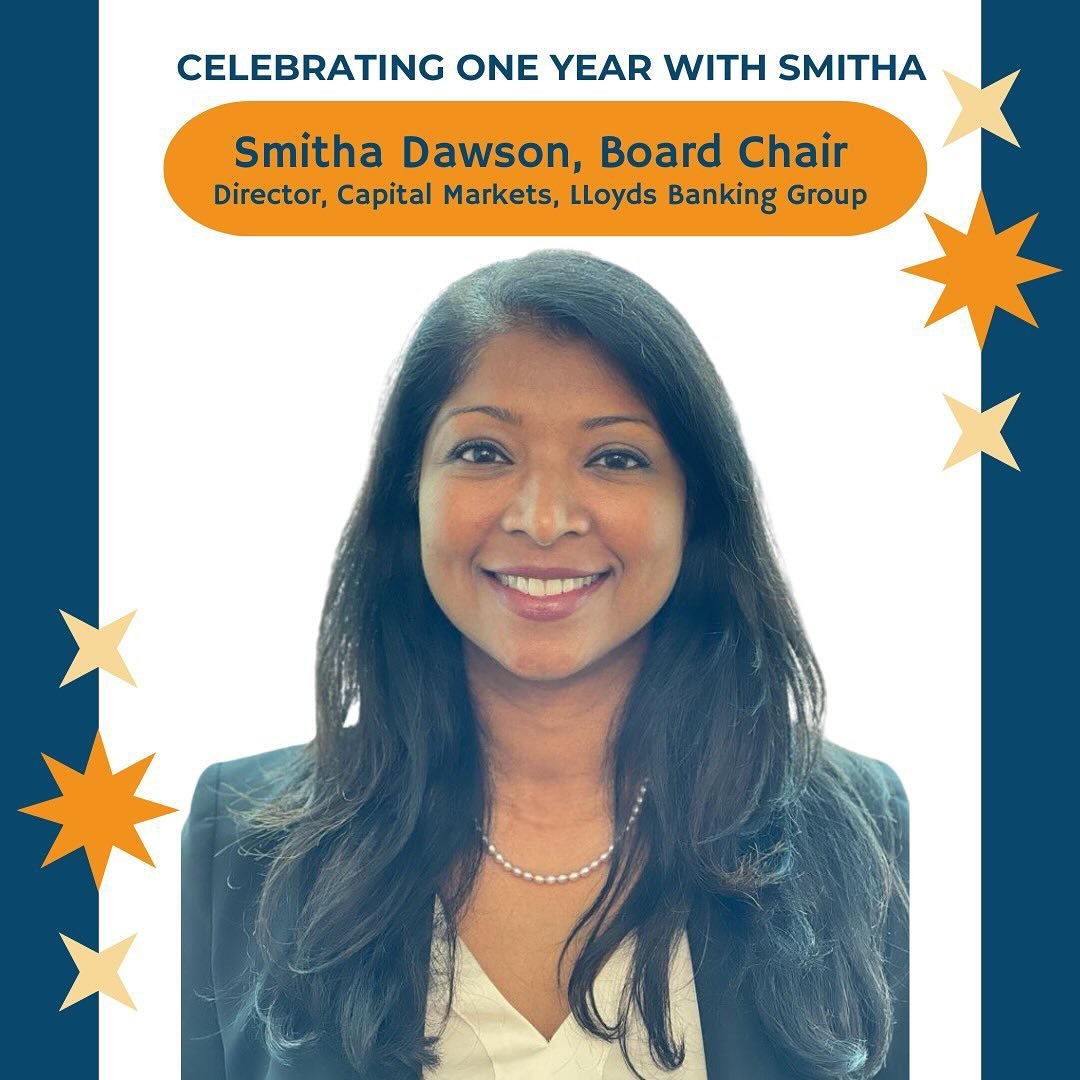 Join us in celebrating one year of working with our Board Chair, Smitha Dawson! 🎉

Smitha is a Director of Capital Markets at Lloyds Banking Group and an advocate for women in finance. She joined us in October 2023, and has already led MDW Fund onto