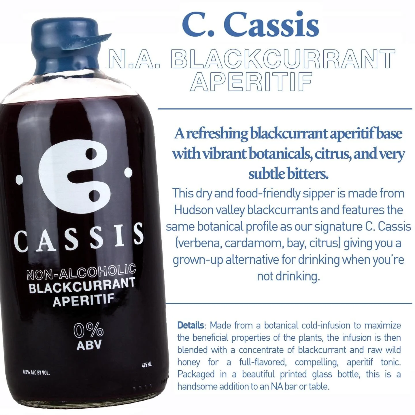 Going dry? Why not try @currentcassis NA Blackcurrant Aperitivo