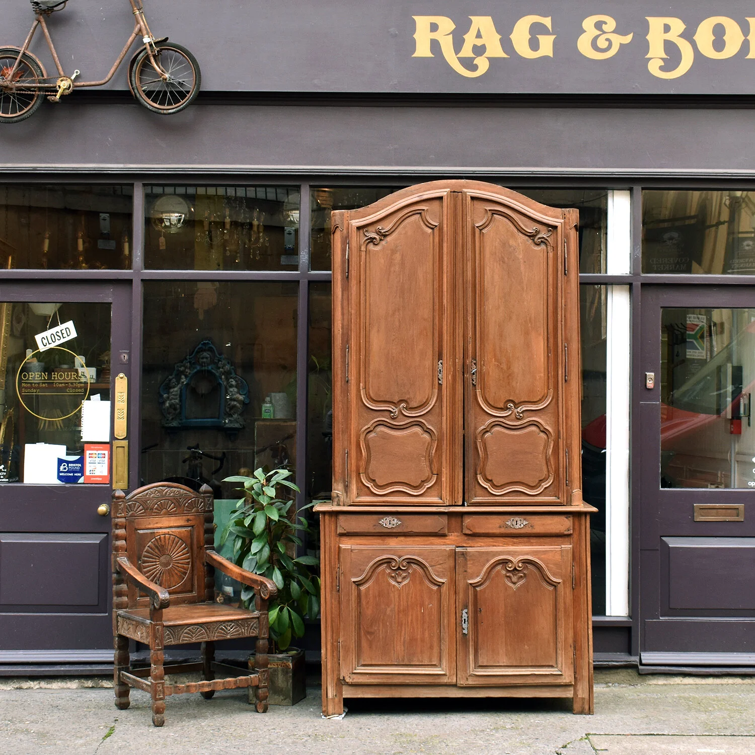 Tall French Provincial Housekeepers Cupboard, 18th Century