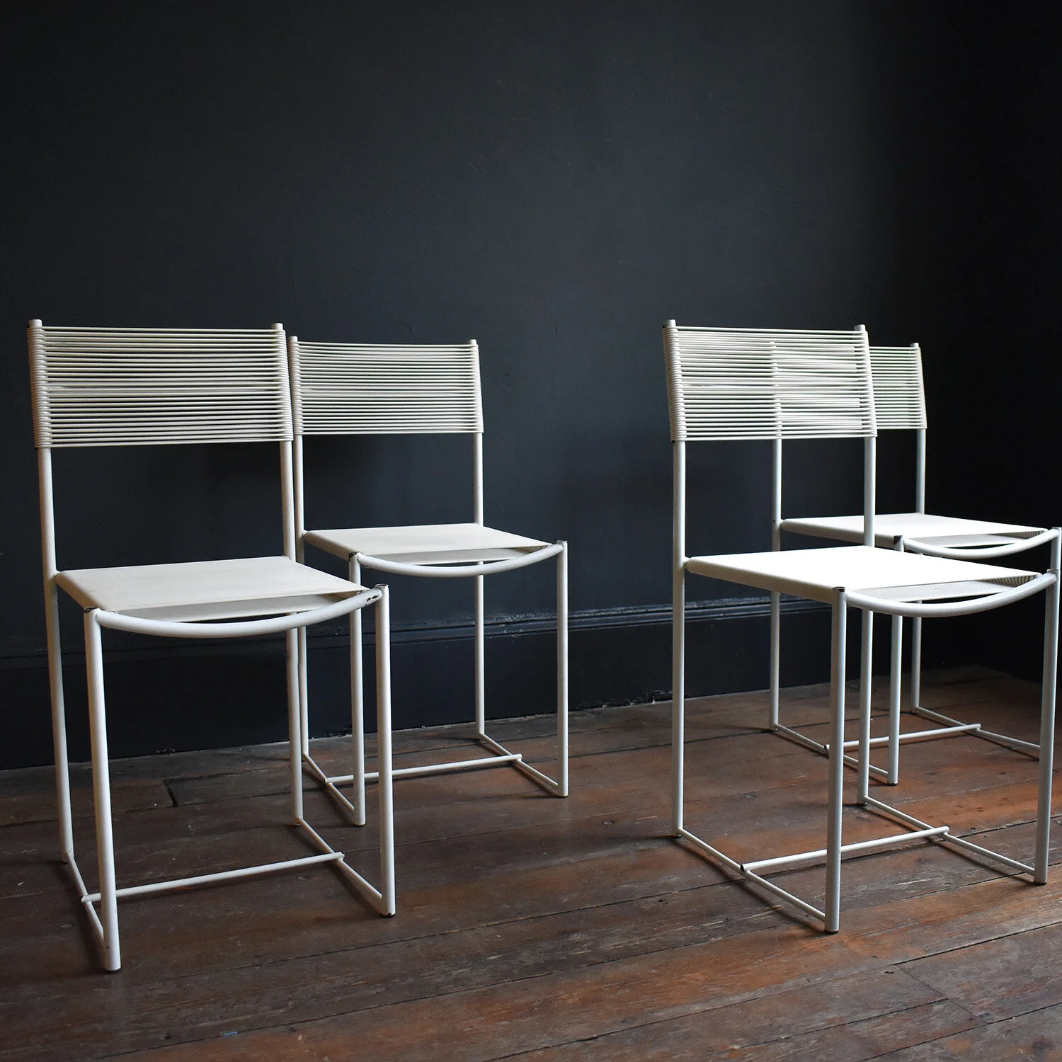 4 x Mid Century 'Spaghetti' Chairs 