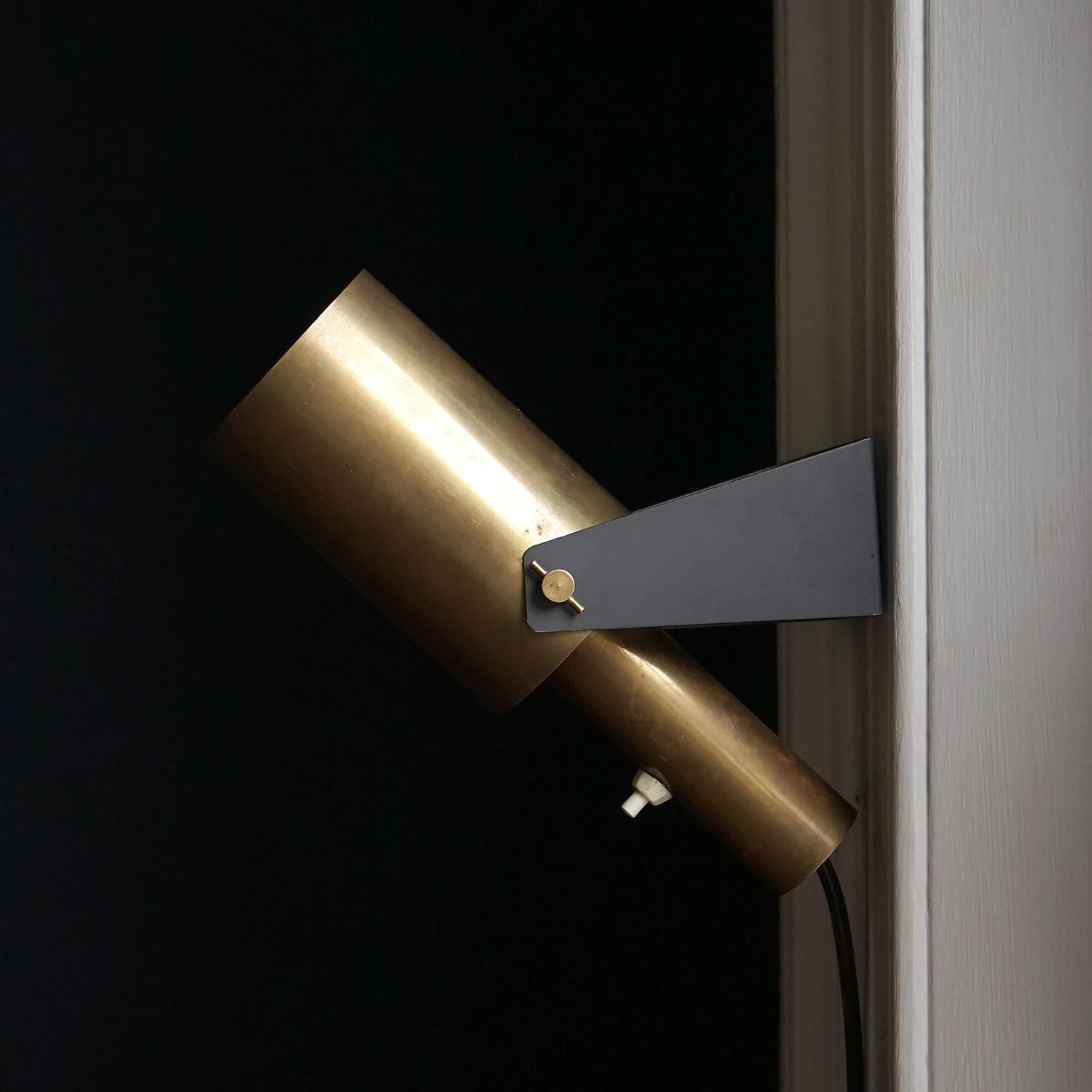 Adjustable Bronze Wall Light, 1950s