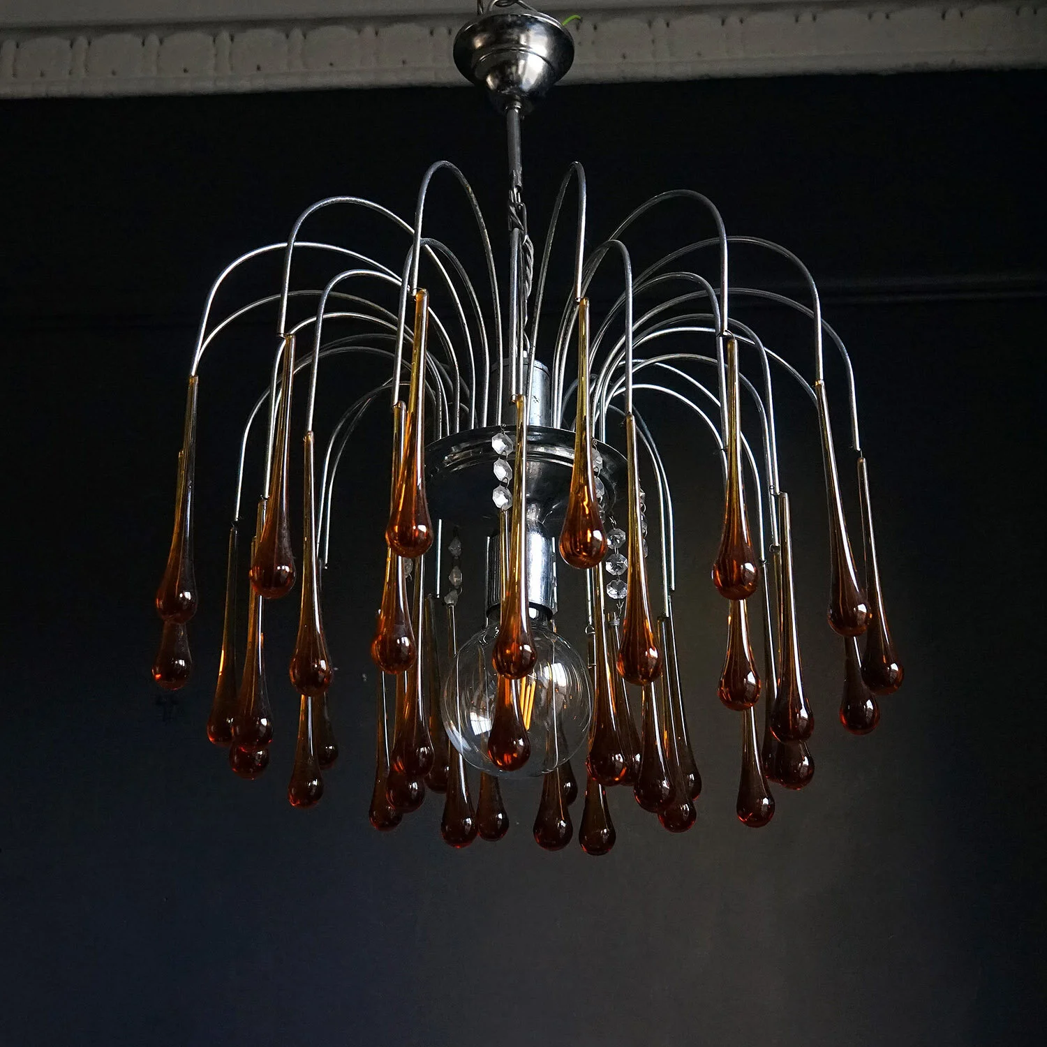 Murano Glass Waterfall Chandelier, 1960s