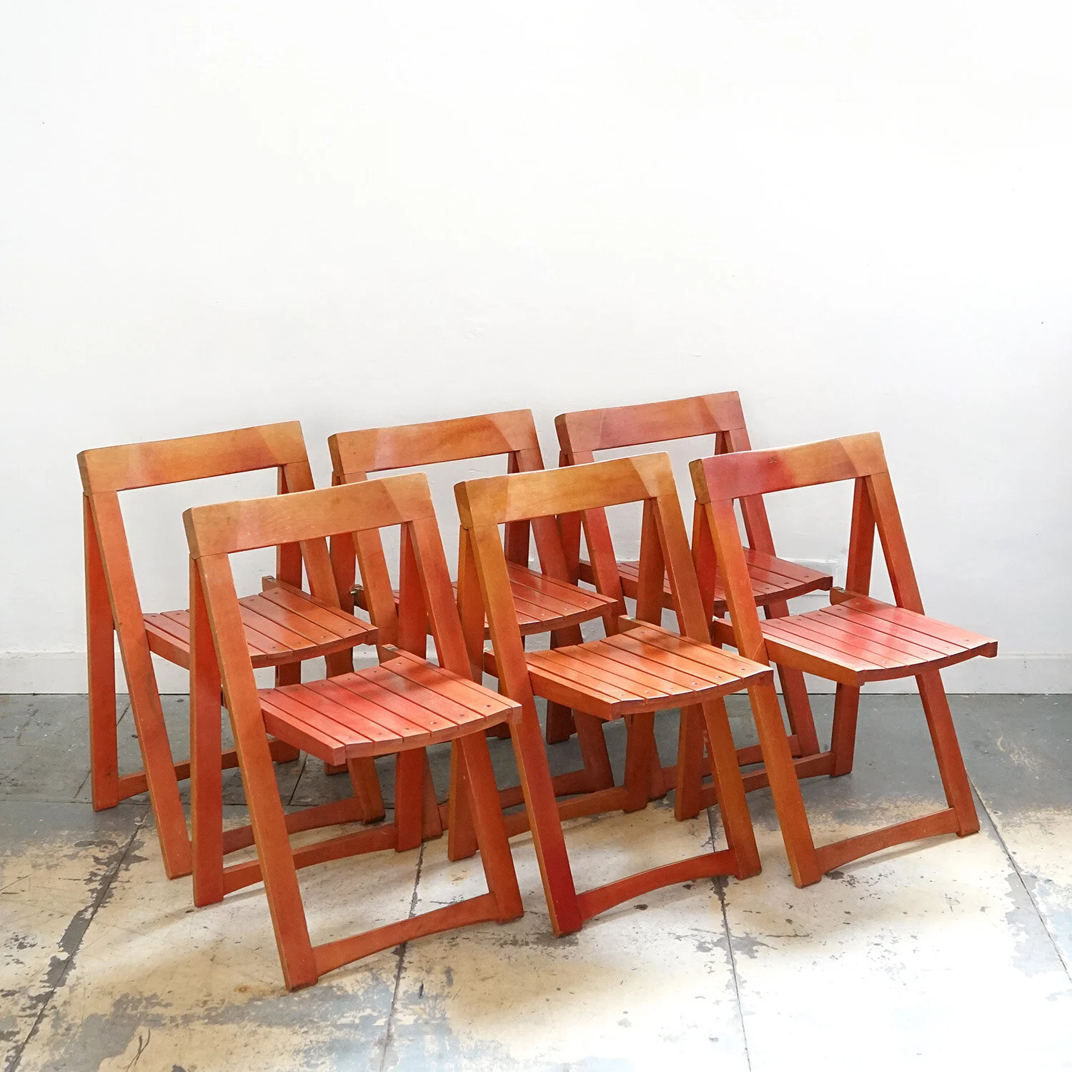 6 X Dining Chairs by Aldo Jacober For Alberto Bazzani