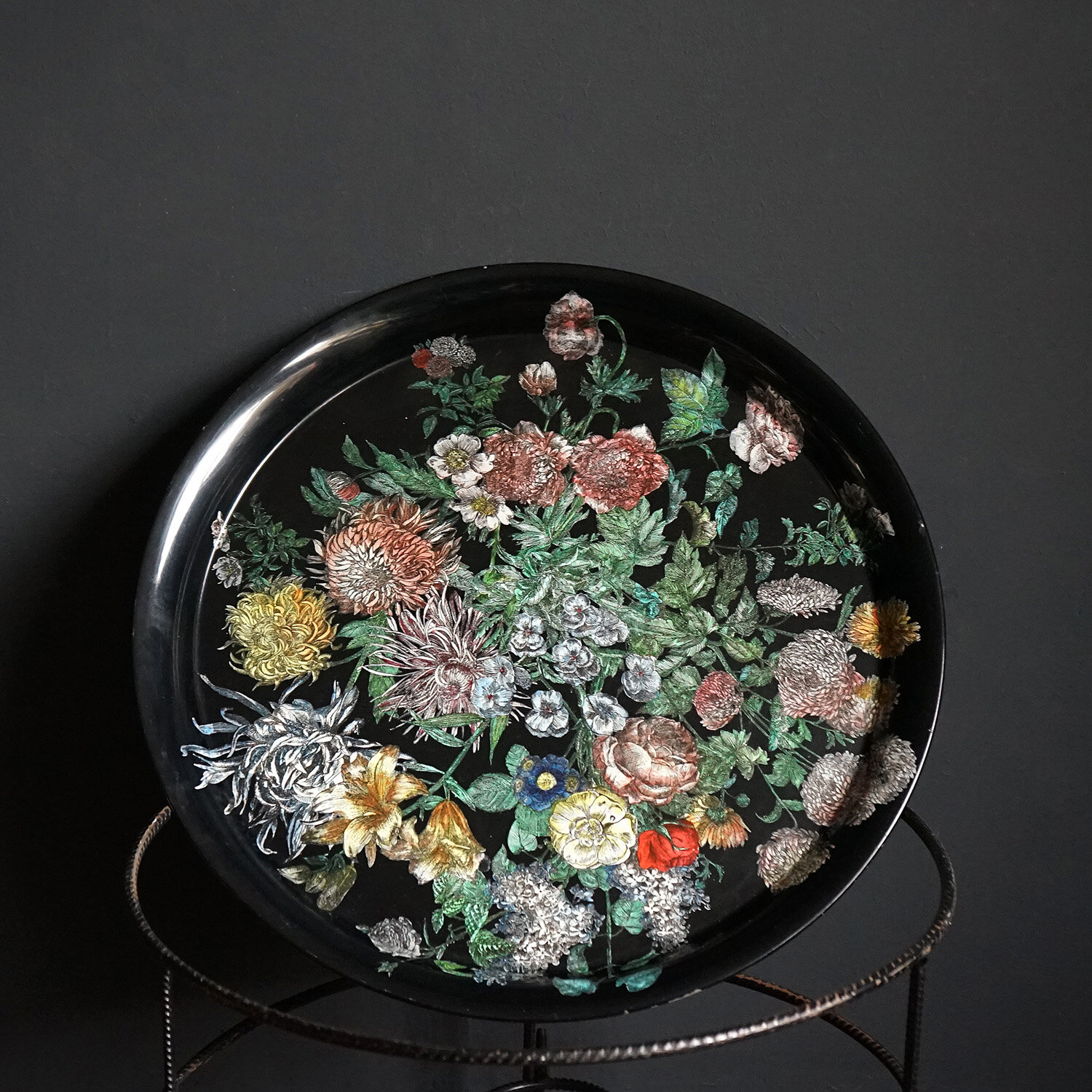 'Fiori' Tray Table by Piero Fornasetti, 1950s