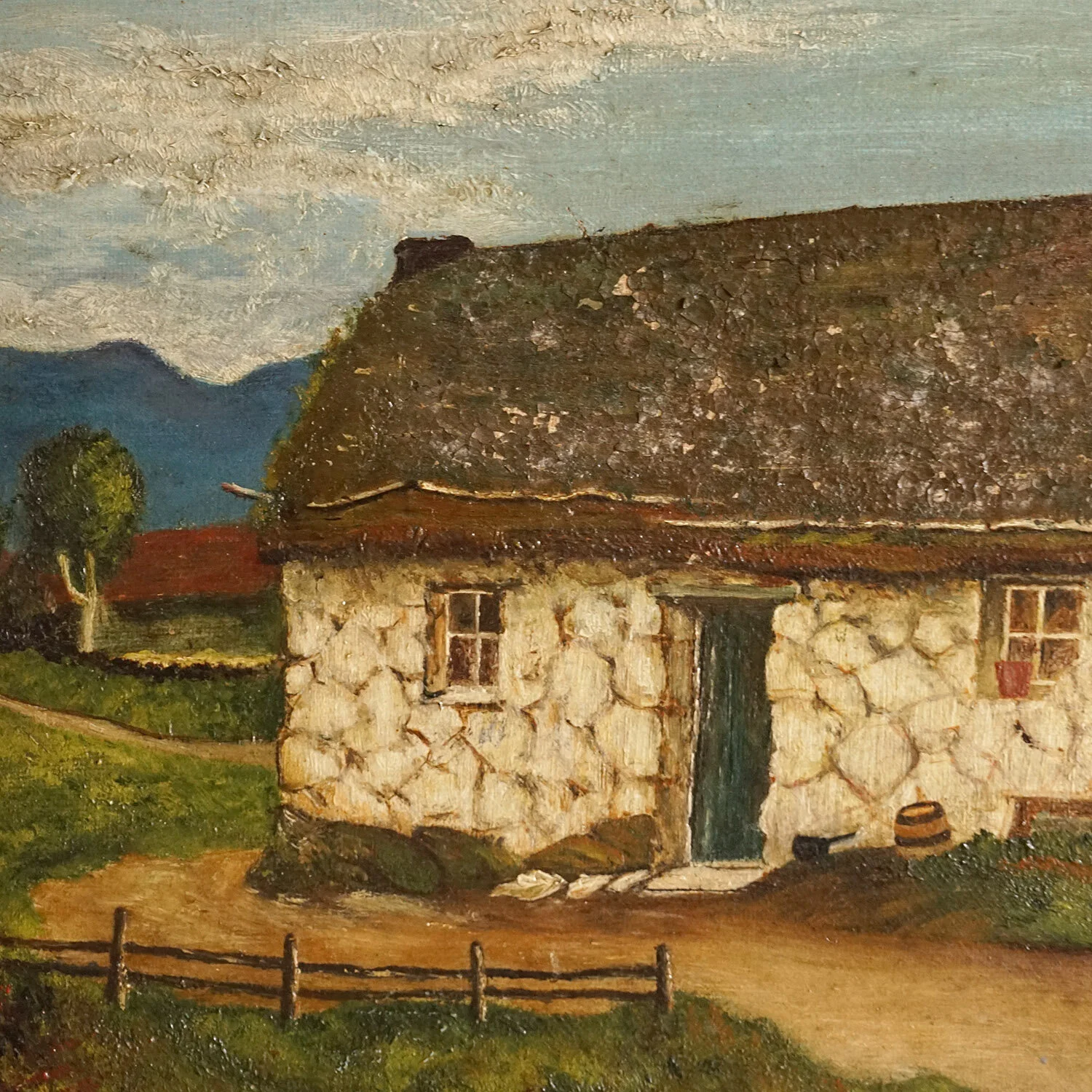 Small Rural Cottage Landscape, Early 20th Century
