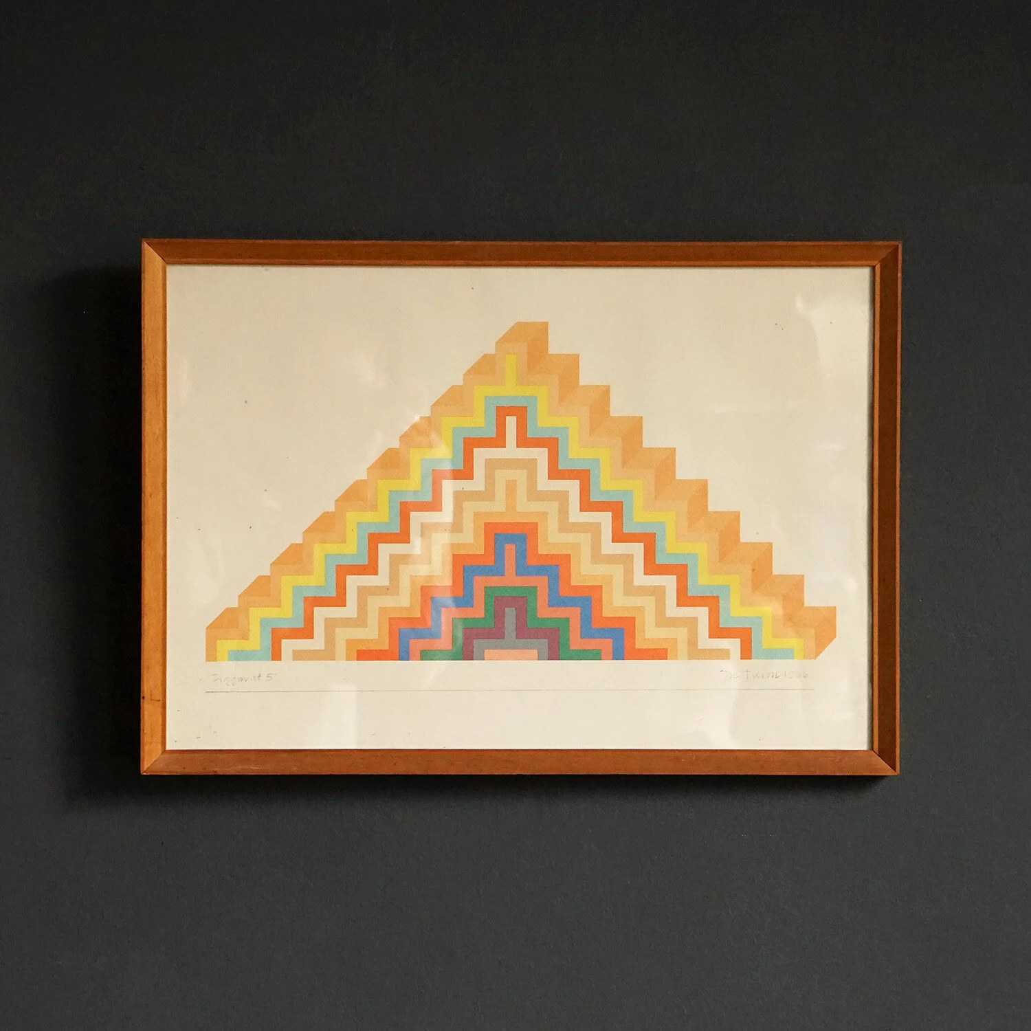 'Ziggurat 5' Signed Screenprint by Joe Tilson R.A. 1960s