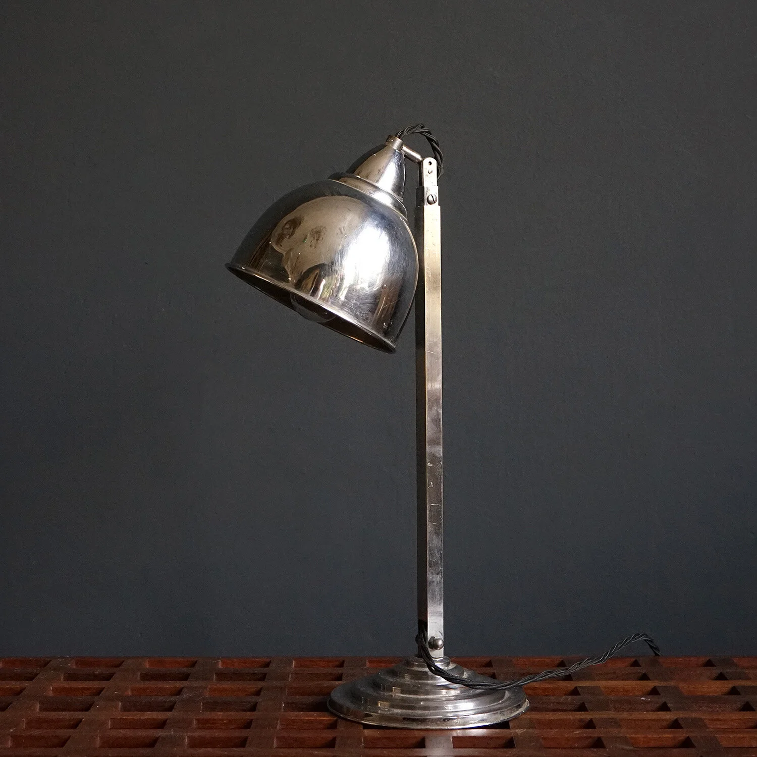 Chrome Art Deco Extendable Work Lamp, 1930s