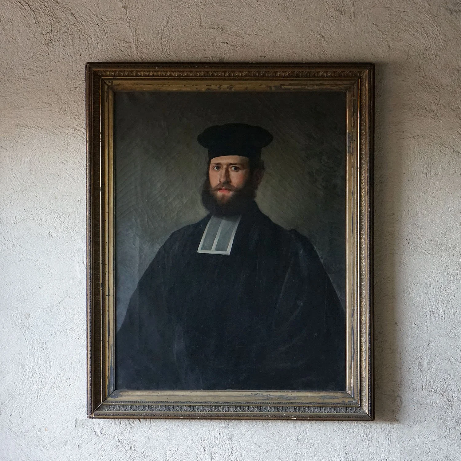 Large Portrait of a Roman Catholic Priest, 19th Century