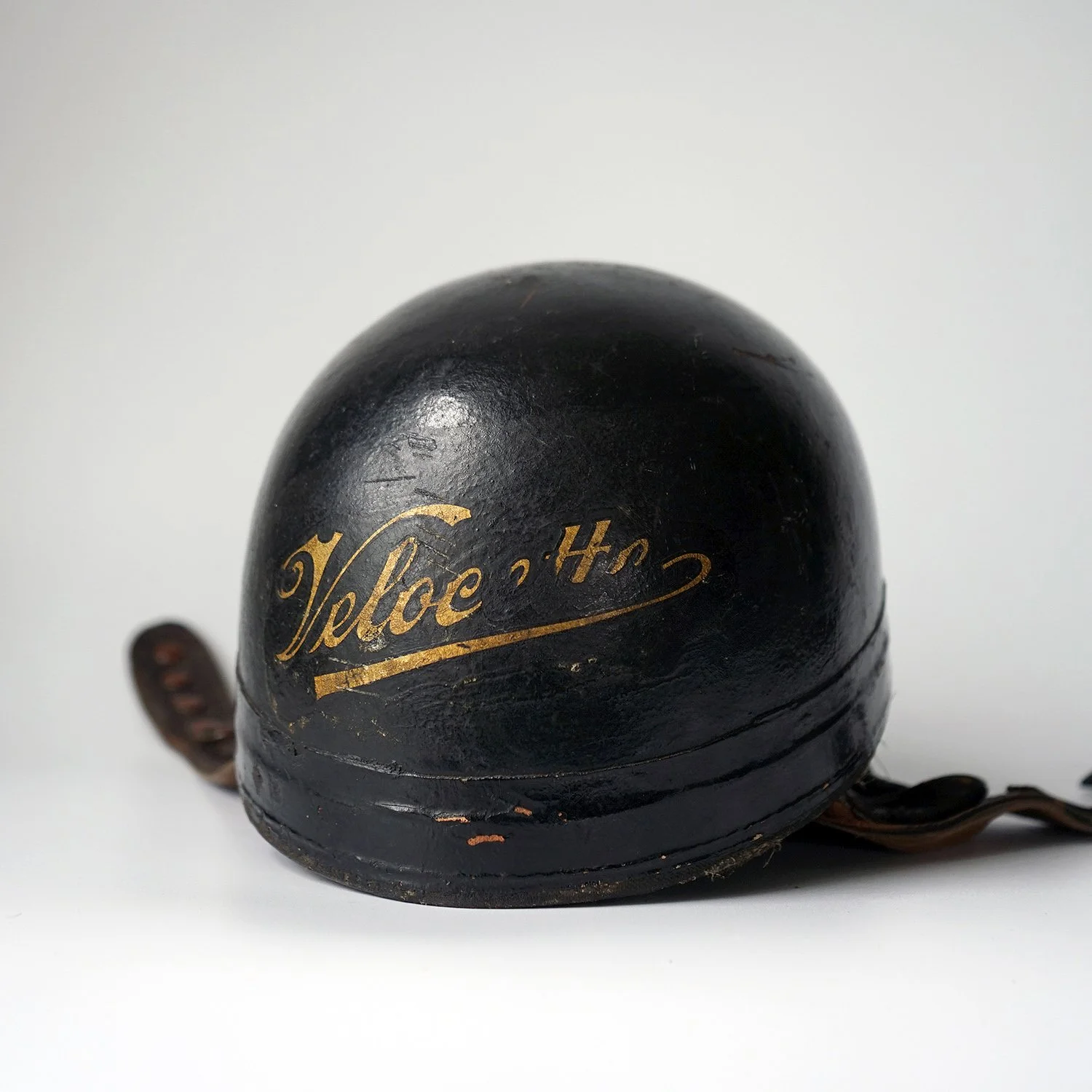 Velocette Motorbike Helmet by Cromwell Protective Headwear, c.1940s   Vintage and Antique Decorative Interiors