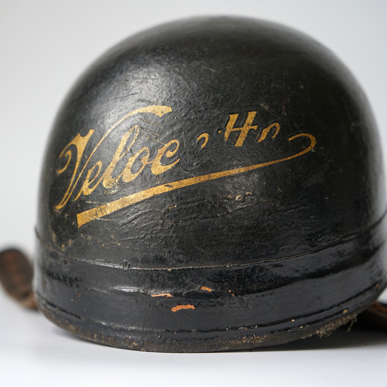 Velocette Motorbike Helmet by Cromwell Protective Headwear, c.1940s   Vintage and Antique Decorative Interiors