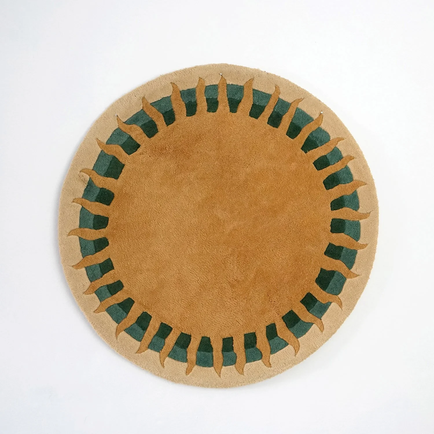 Circular 'Soleil' Rug by Lawrence Lafont for Serge Lesage, 1970s