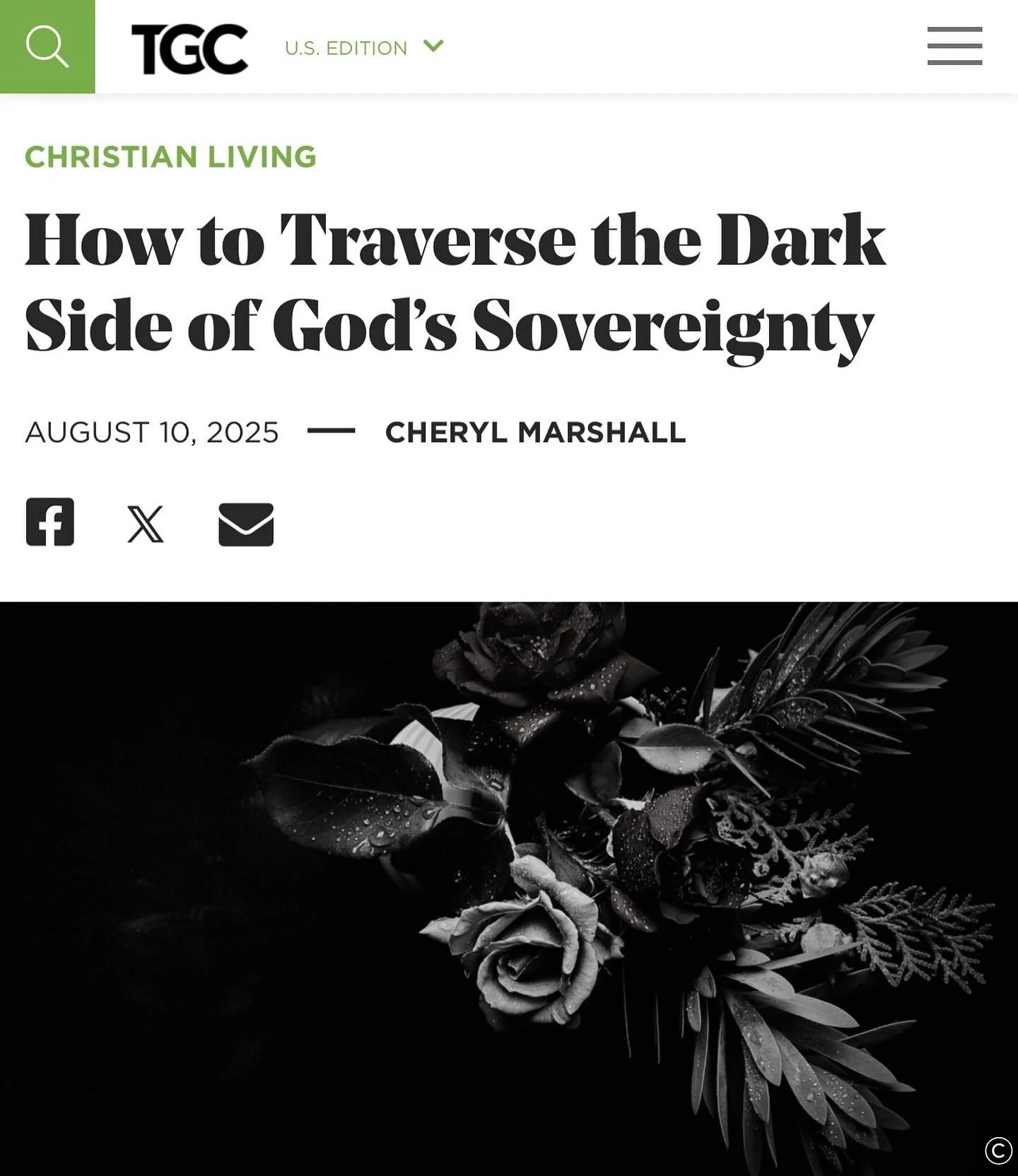 I wrote this article for those who find themselves on the &ldquo;dark side of God&rsquo;s sovereignty&rdquo; and are making their way back to the comfort that divine sovereignty provides. Our pain and loss may be great, but our God&rsquo;s wisdom, go