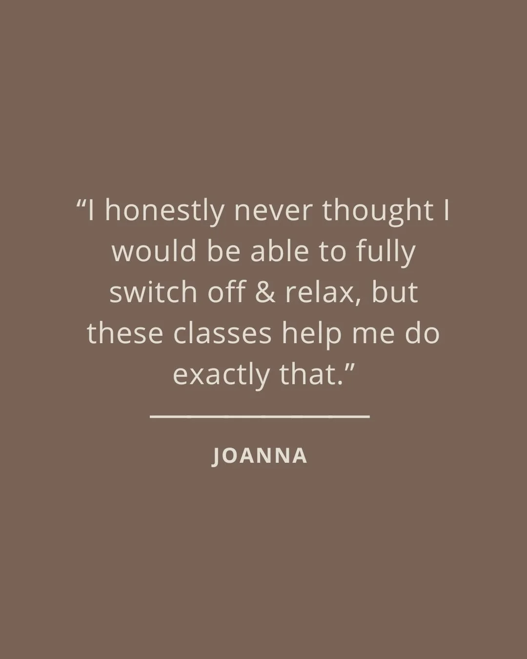 &ldquo;I always look forward to my classes.&rdquo;✨ 

Life is busy, and it&rsquo;s so easy to put yourself at the bottom of the list.

Taking just one hour to slow down, breathe, and reconnect with yourself can make such a difference - not just for y