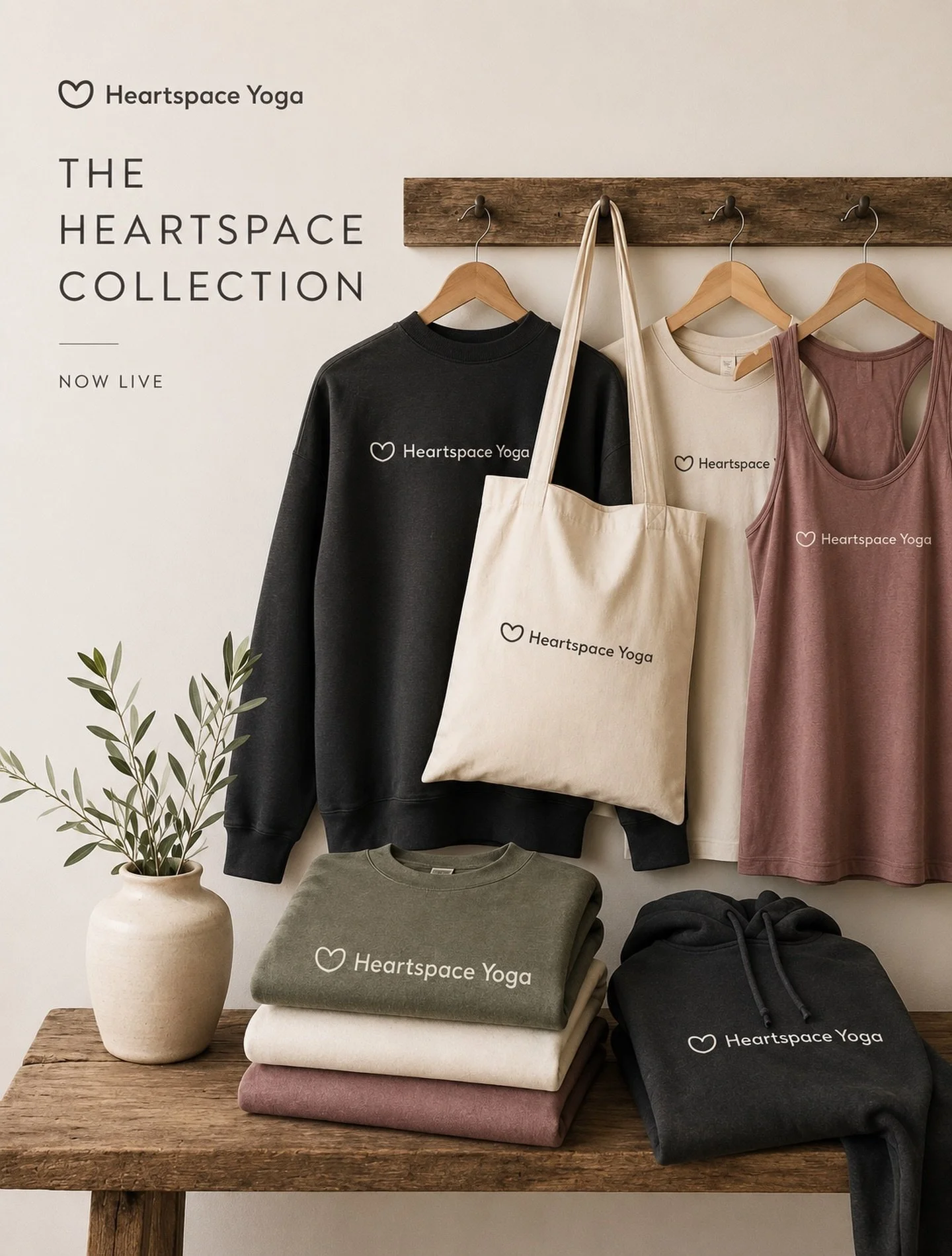The Heartspace collection is officially here! 🙏🏻 

We&rsquo;ve got T-shirts, vest tops, sweatshirts, hoodies and tote bags, with loads of different colours and styles to choose from.

So, if you&rsquo;ve ever thought &ldquo;I&rsquo;d love that swea