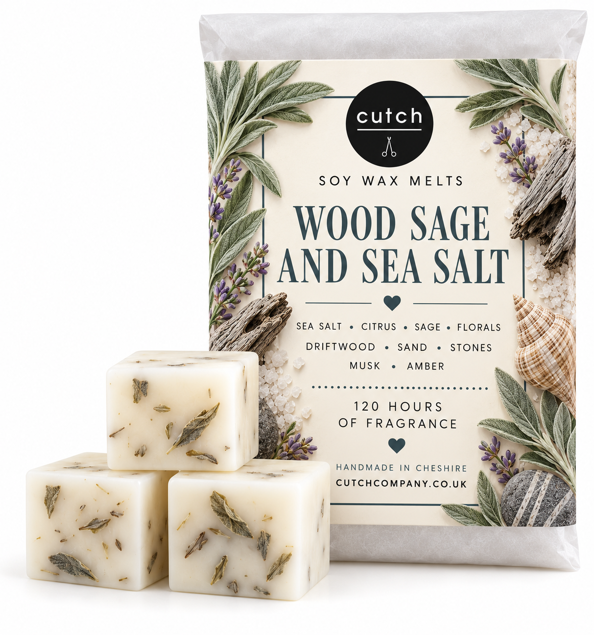 Wood Sage and Sea Salt Soy Wax Melts