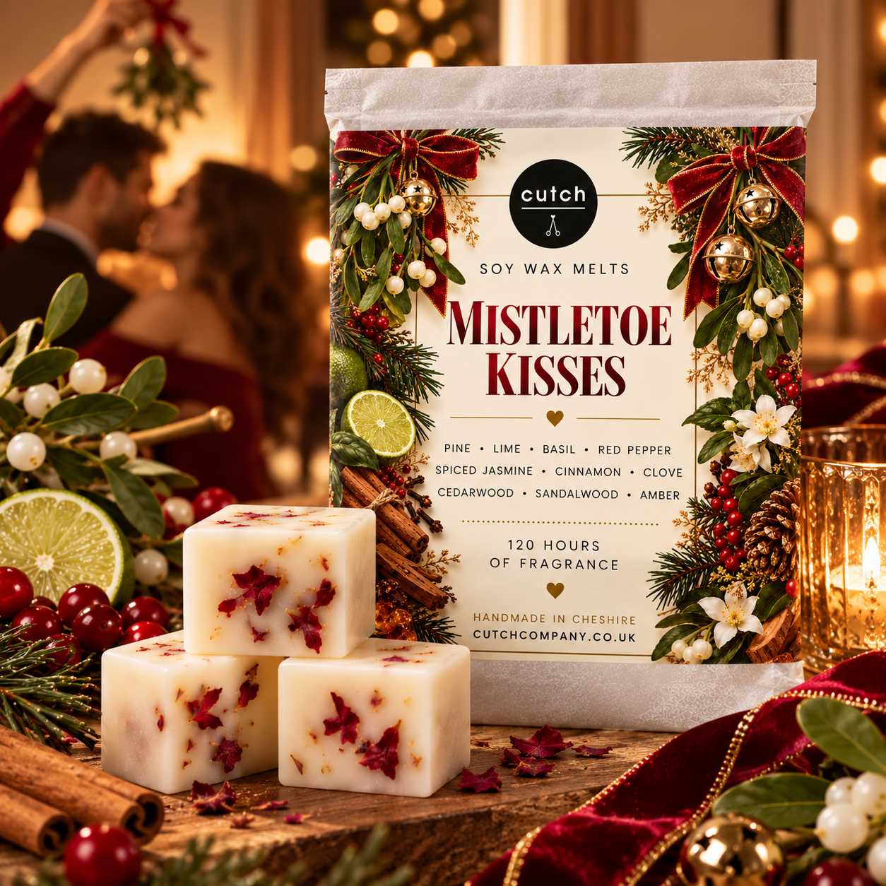Mistletoe Kisses Wax Melt Lifestyle shot.png