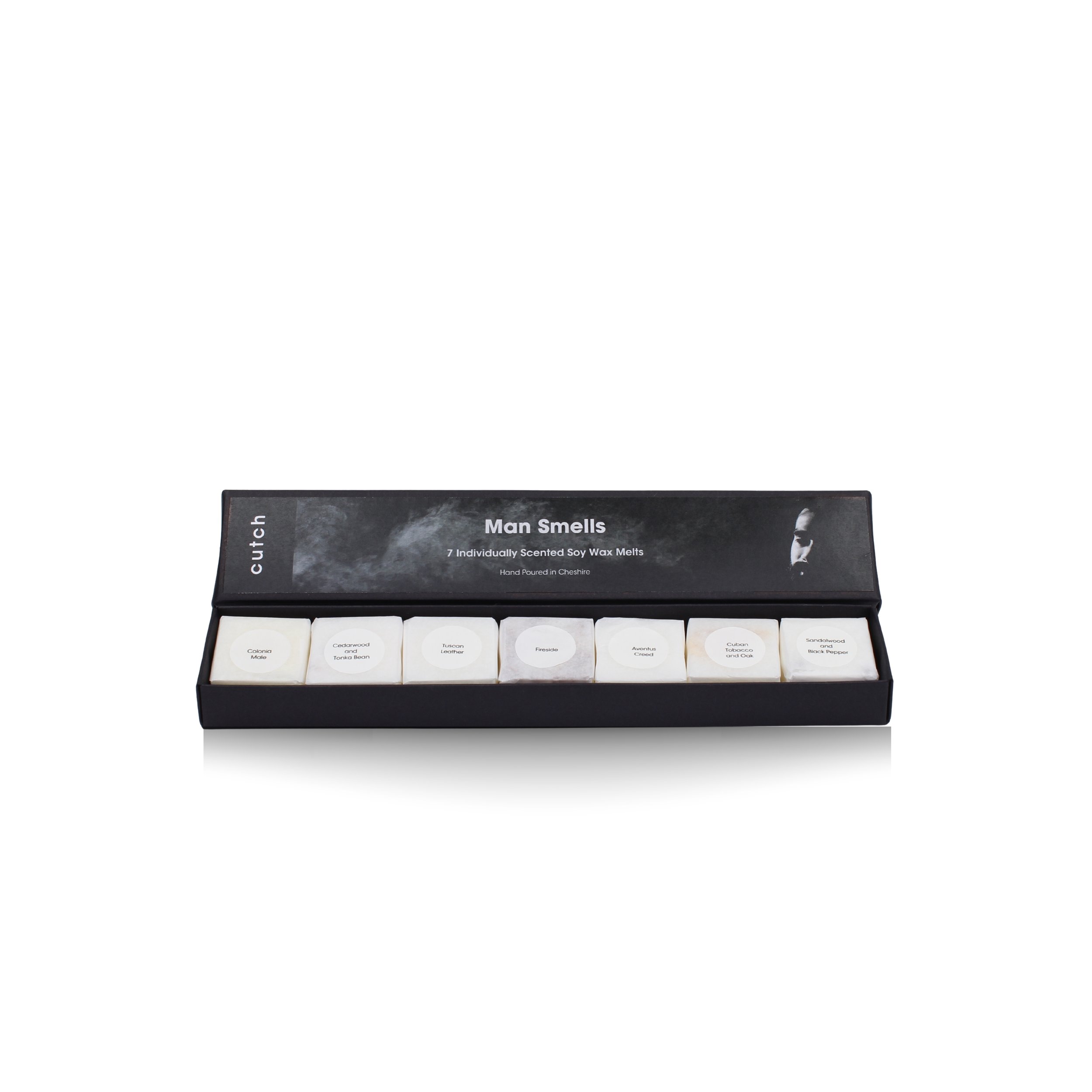 Man Smells Wax Melt Open Box Wrapped Melts.jpg