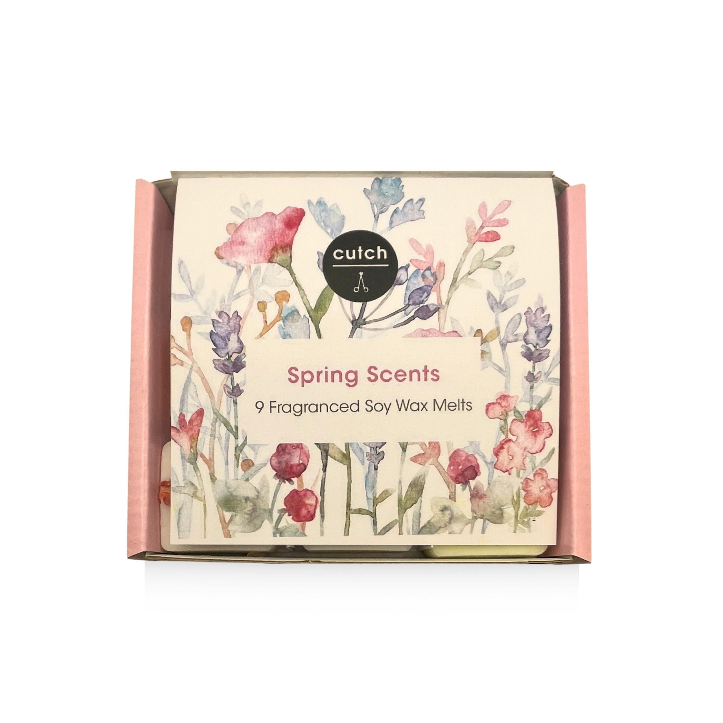Spring Scents Soy Wax Melt collection Box inside flap.png