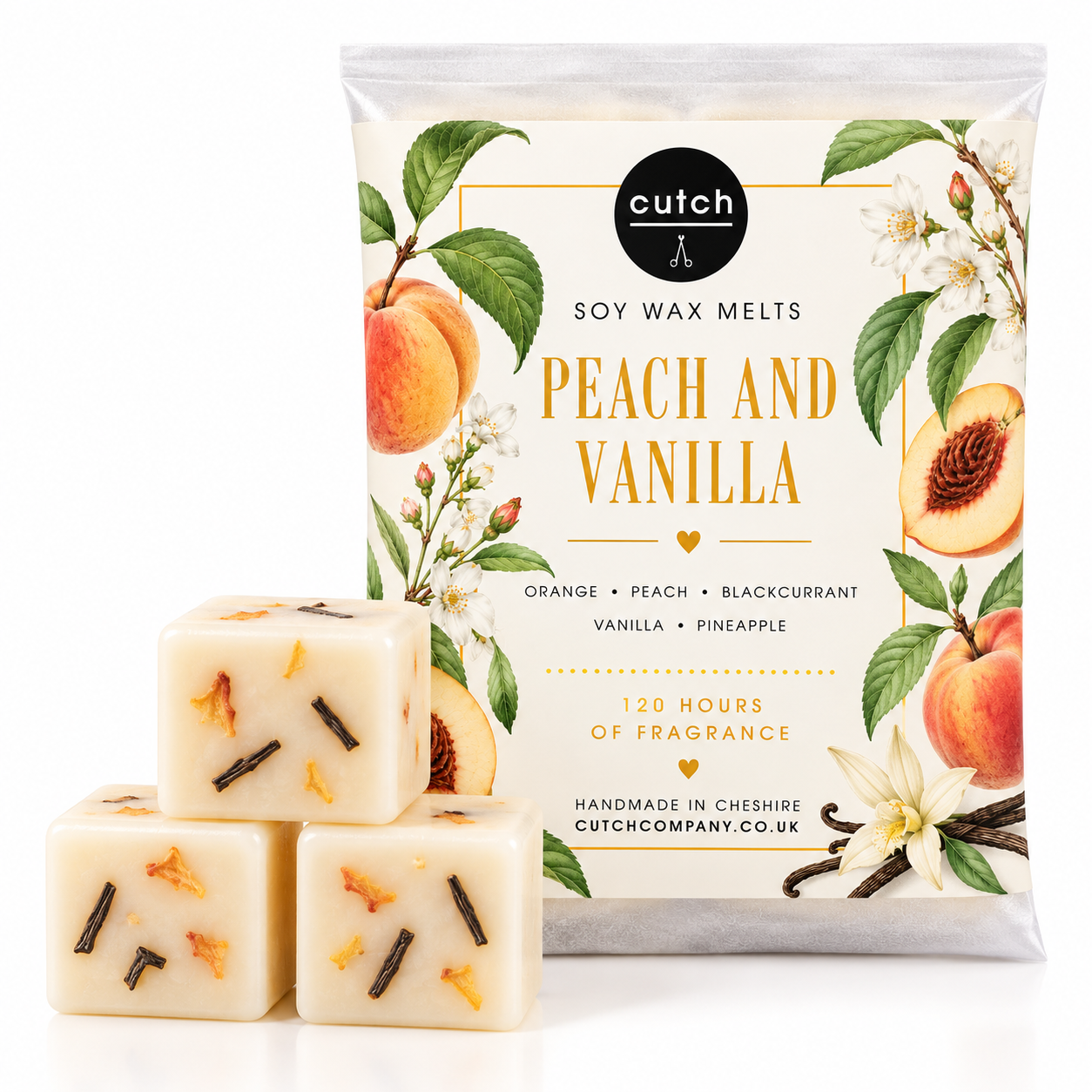 Peach and Vanilla Soy Wax Melts