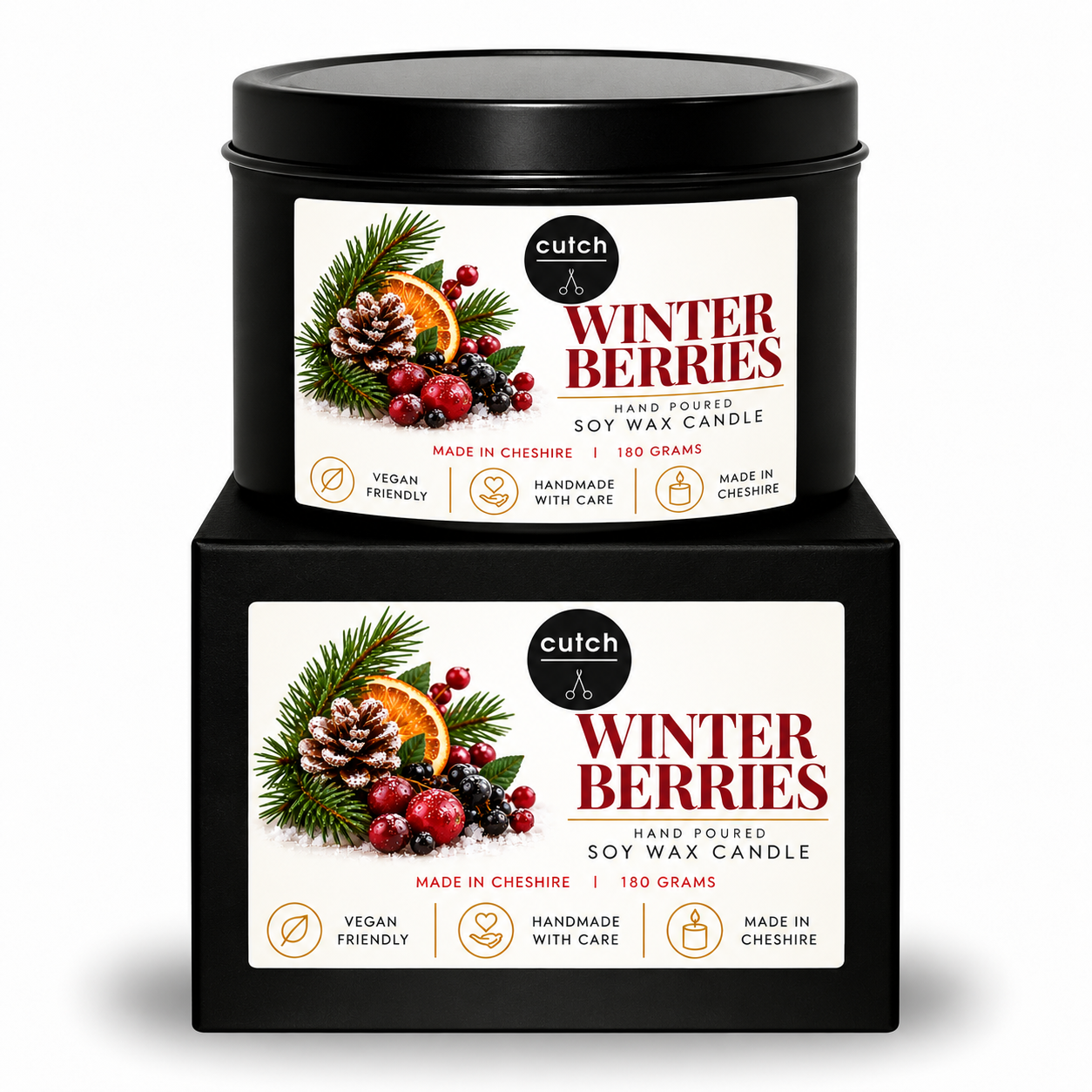 Winter Berries Soy Wax Candle