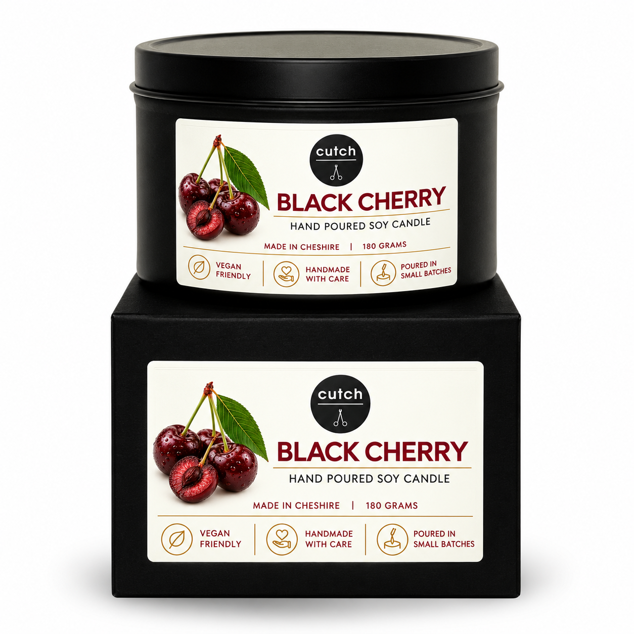 Black Cherry Soy Wax Candle