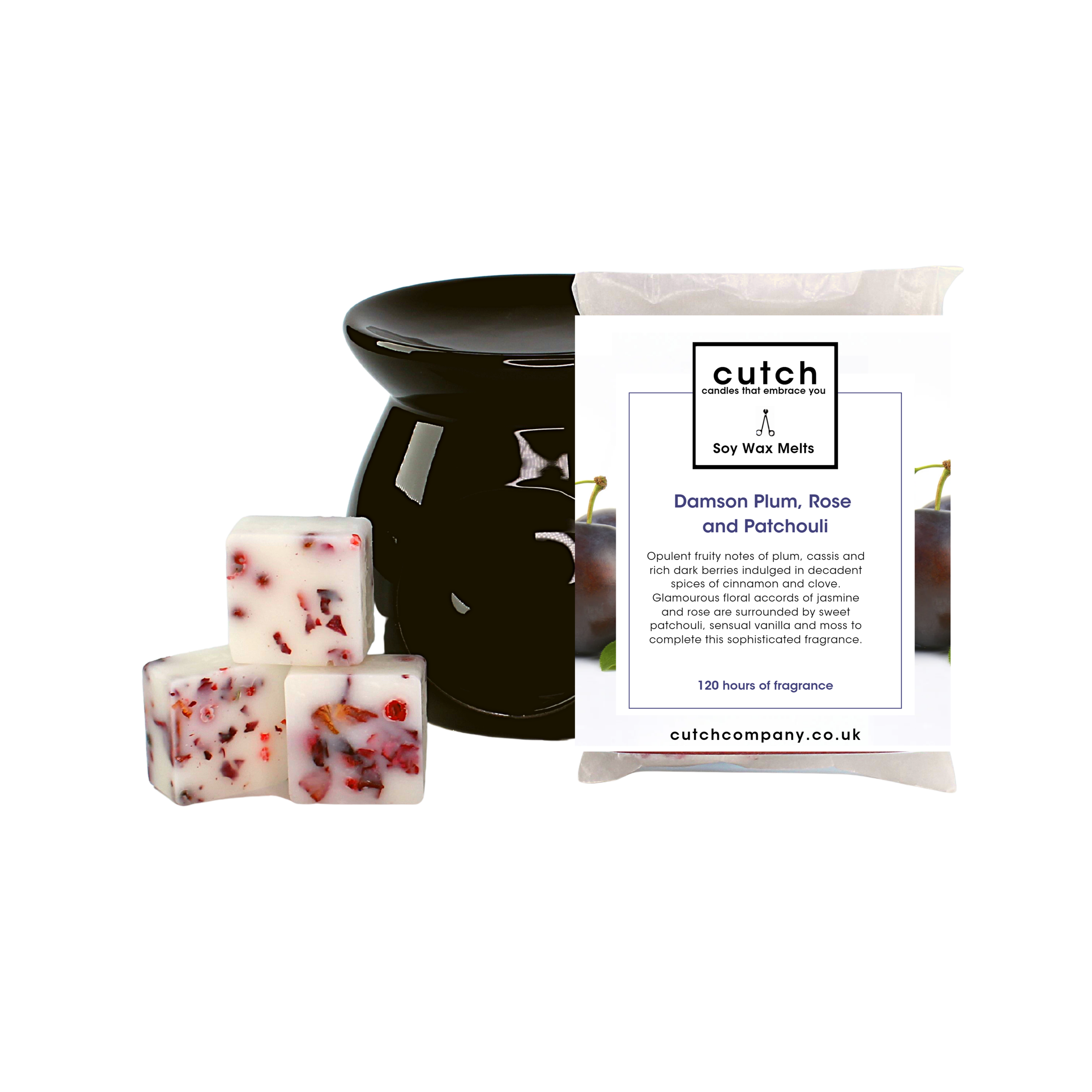 Damson Plum, Rose and Patchouli Soy Wax Melts