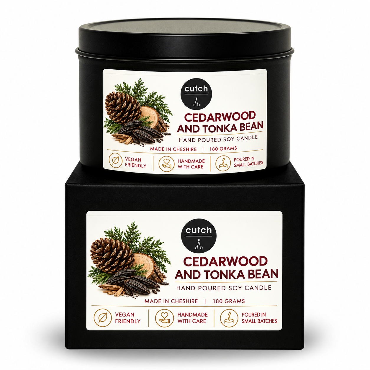 Cedarwood and Tonka Bean Candle on box.png
