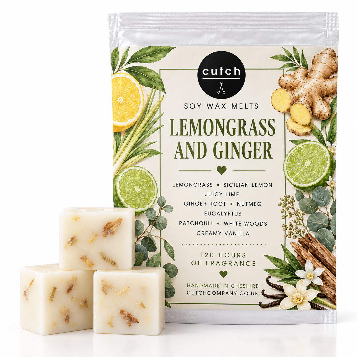 Lemongrass and Ginger Soy Wax Melts