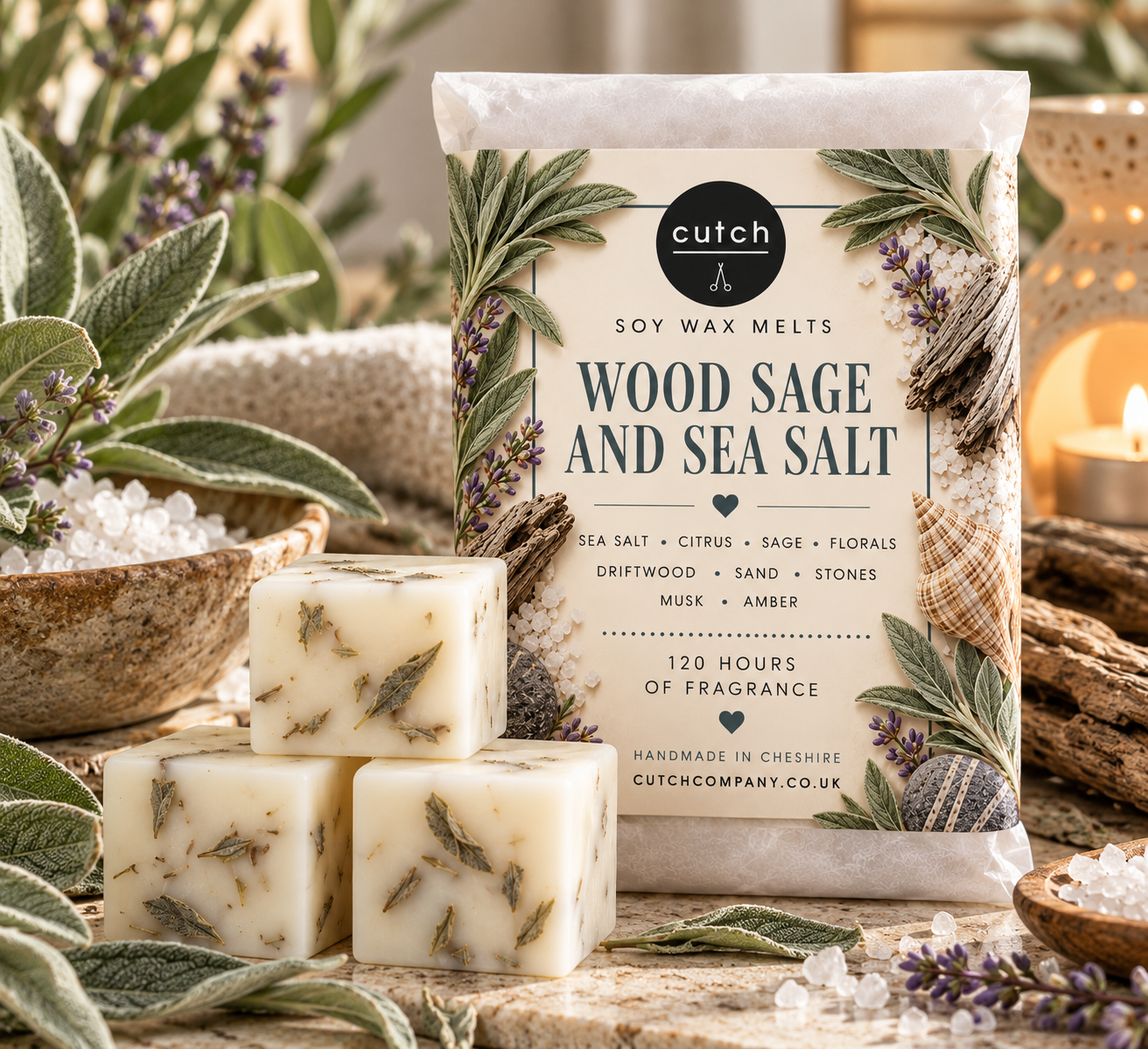 Wood Sage and Sea Salt Wax Melts Lifestyle.png