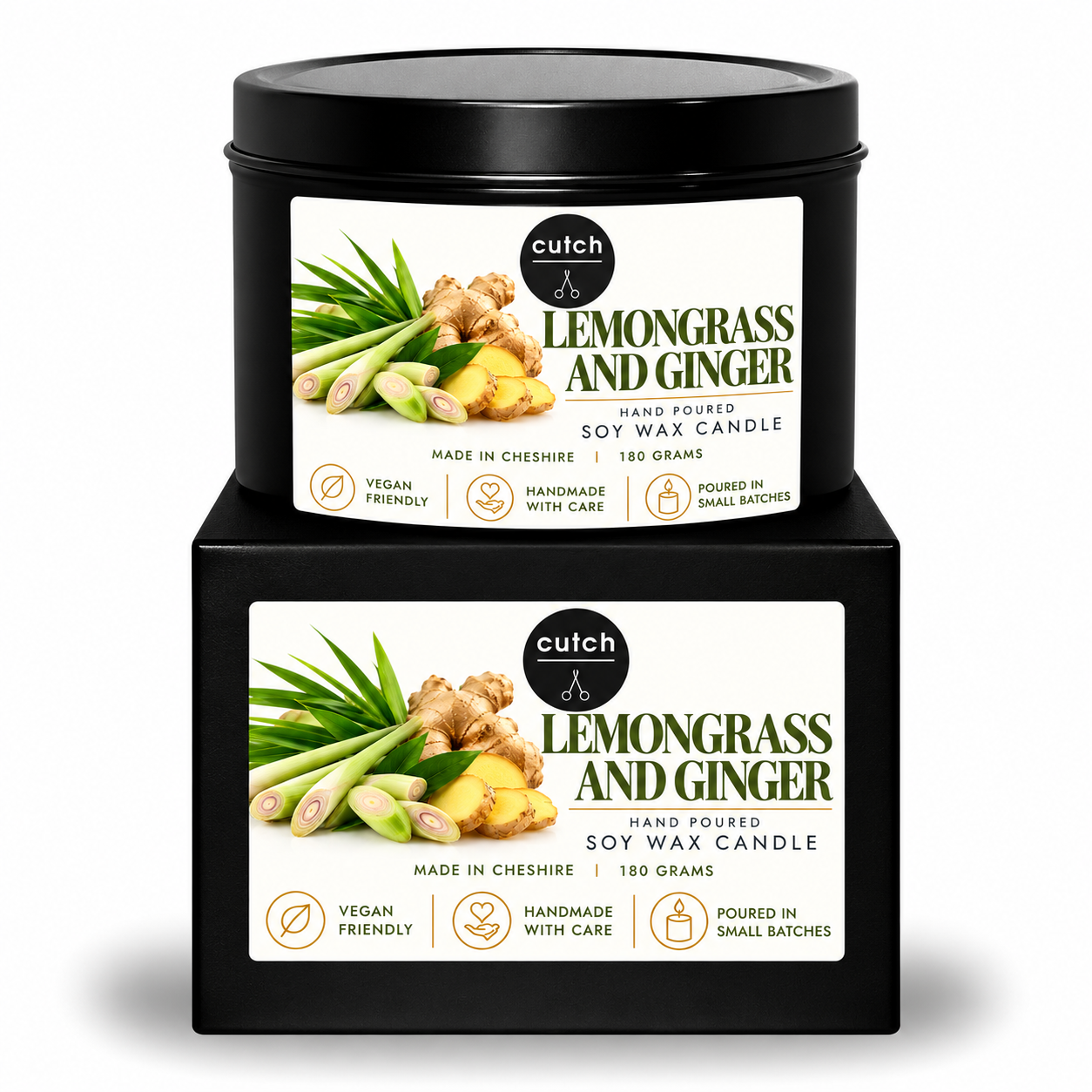 Lemongrass and Ginger Soy Wax Candle