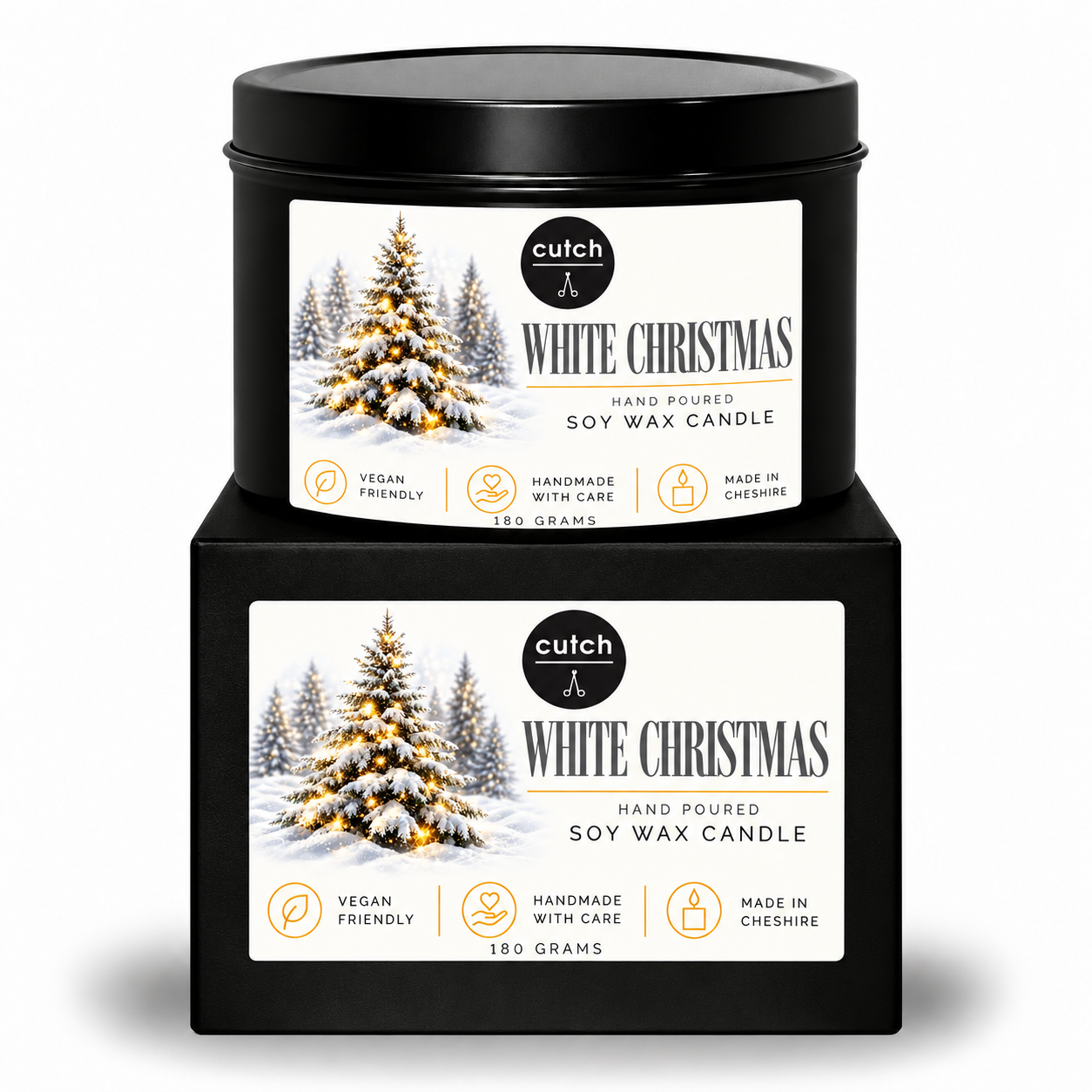 White Christmas Soy Wax Candle