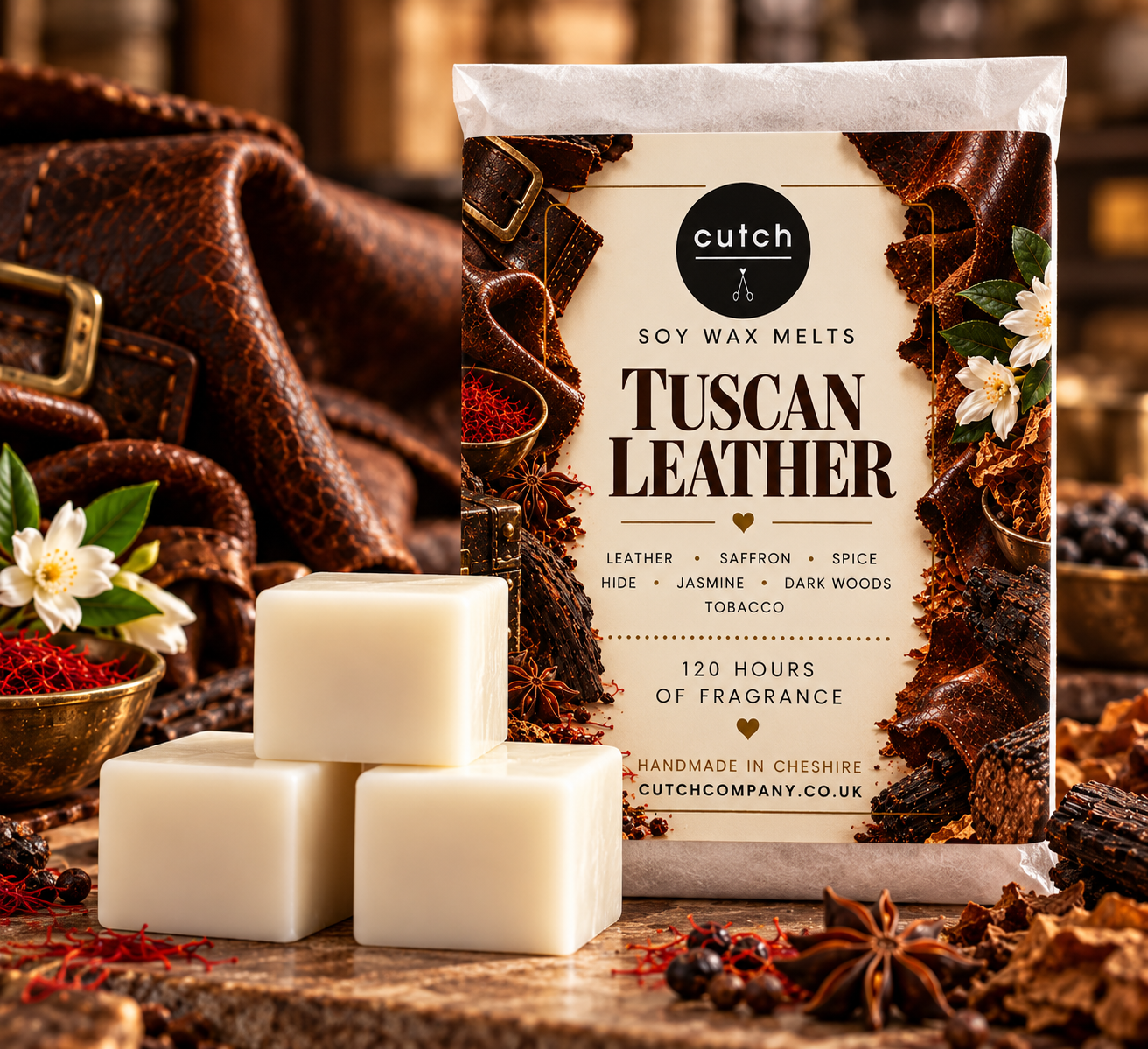 Tuscan Leather Wax Melts Lifestyle.png