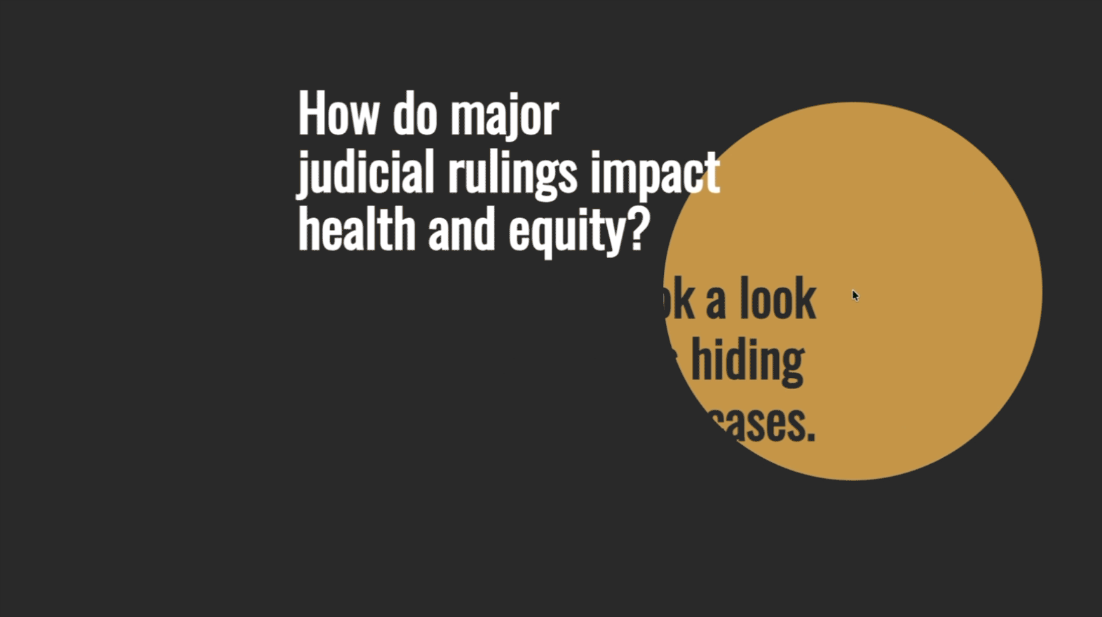 Bloomberg American Health Initiative / Judicial Health Notes
