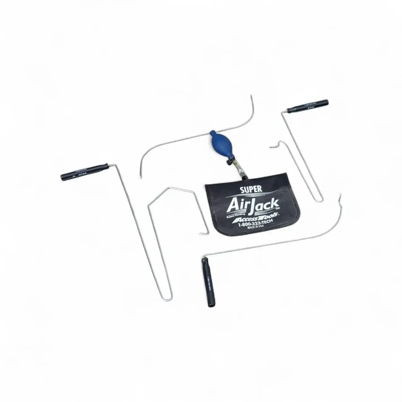 Professional locksmith tools used for opening vehicles in Utah.