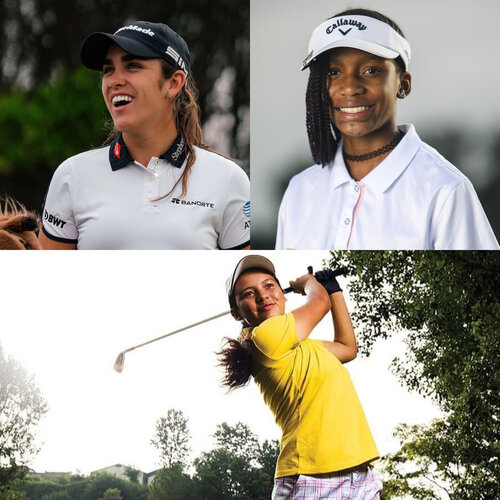 The female golfers taking a swing at the establishment