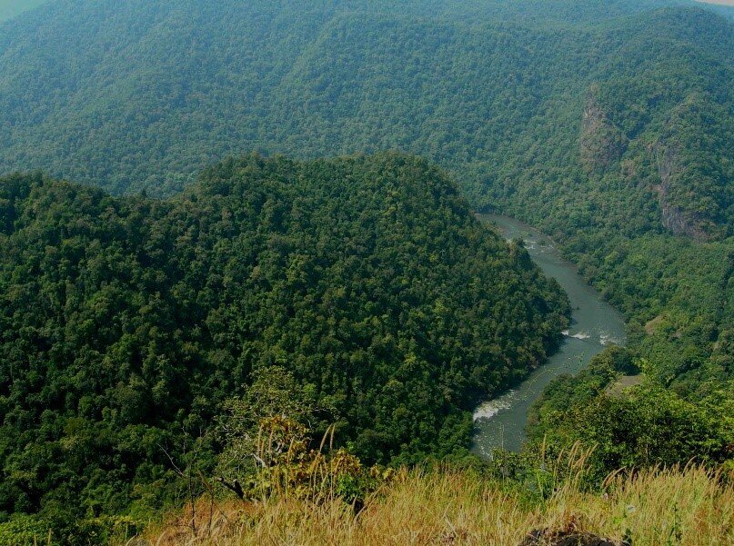The Kali River valley in the Western Ghats. (Courtesy of Balachandra Hegde Sayimane)