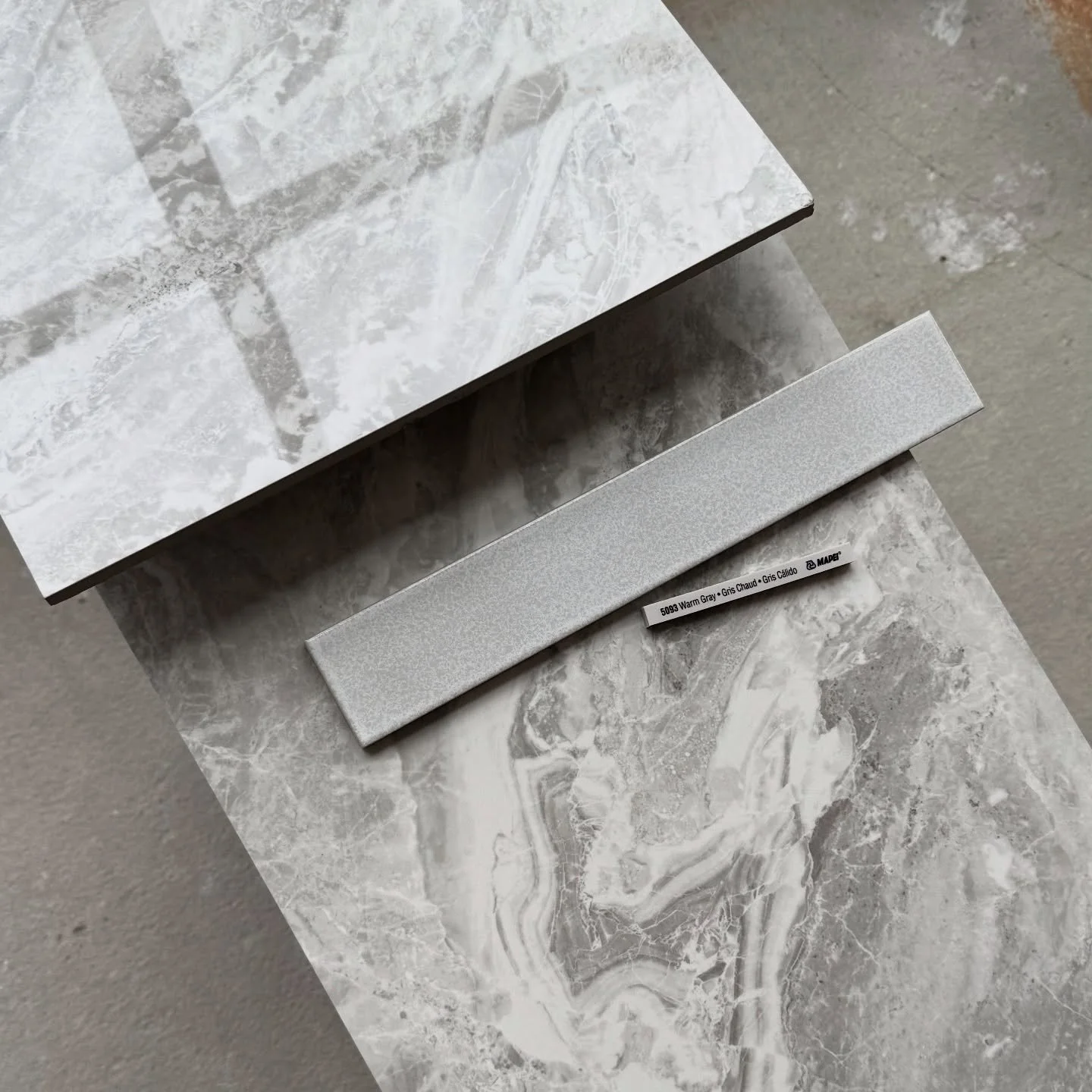 Site visit details ✨ tile + grout pairings for one of the beautiful projects heading into construction soon. I&rsquo;m so excited to share more of what&rsquo;s coming.