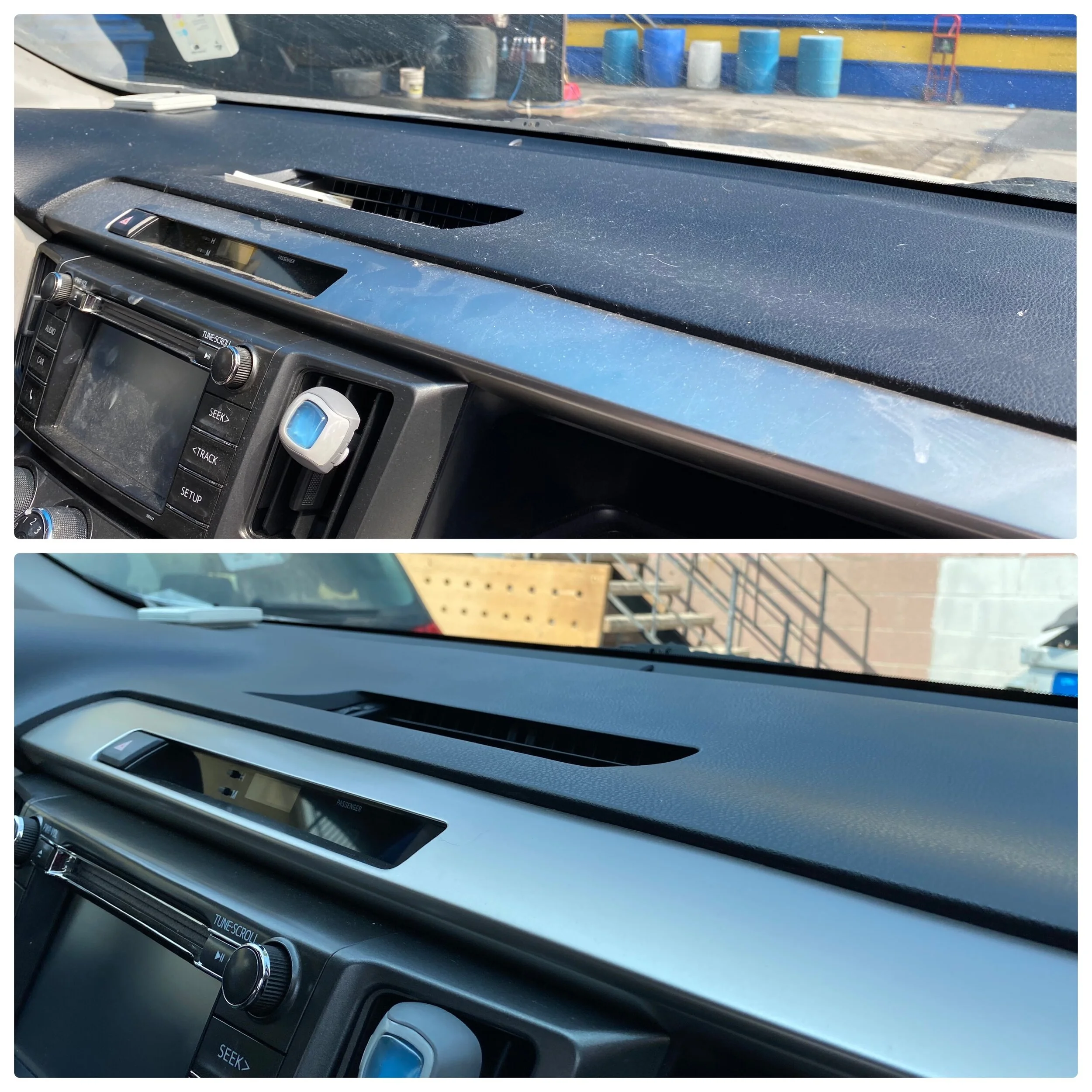 Clean Car Dashboard - No Dust