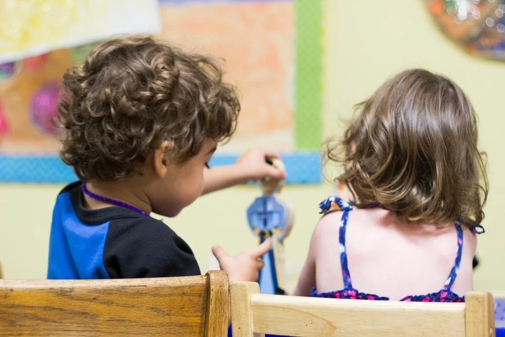 Preschool children engaging in imaginative play together at Beginnings Learning Center in Philadelphia