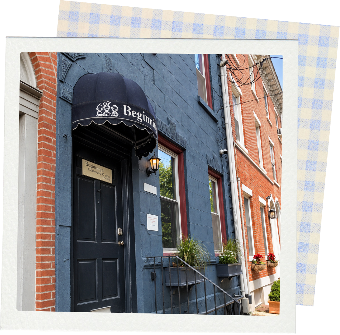 Entrance to Beginnings Learning Center on South 10th Street in Bella Vista, Philadelphia.