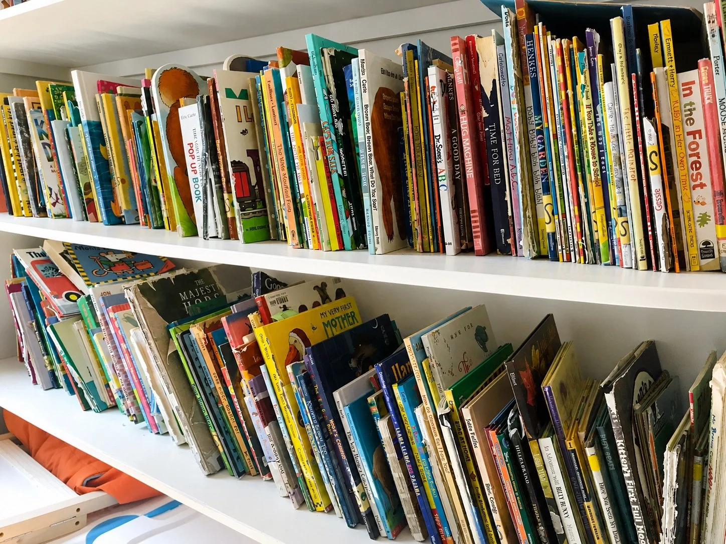 Classroom library filled with children’s books at Beginnings Learning Center in Philadelphia
