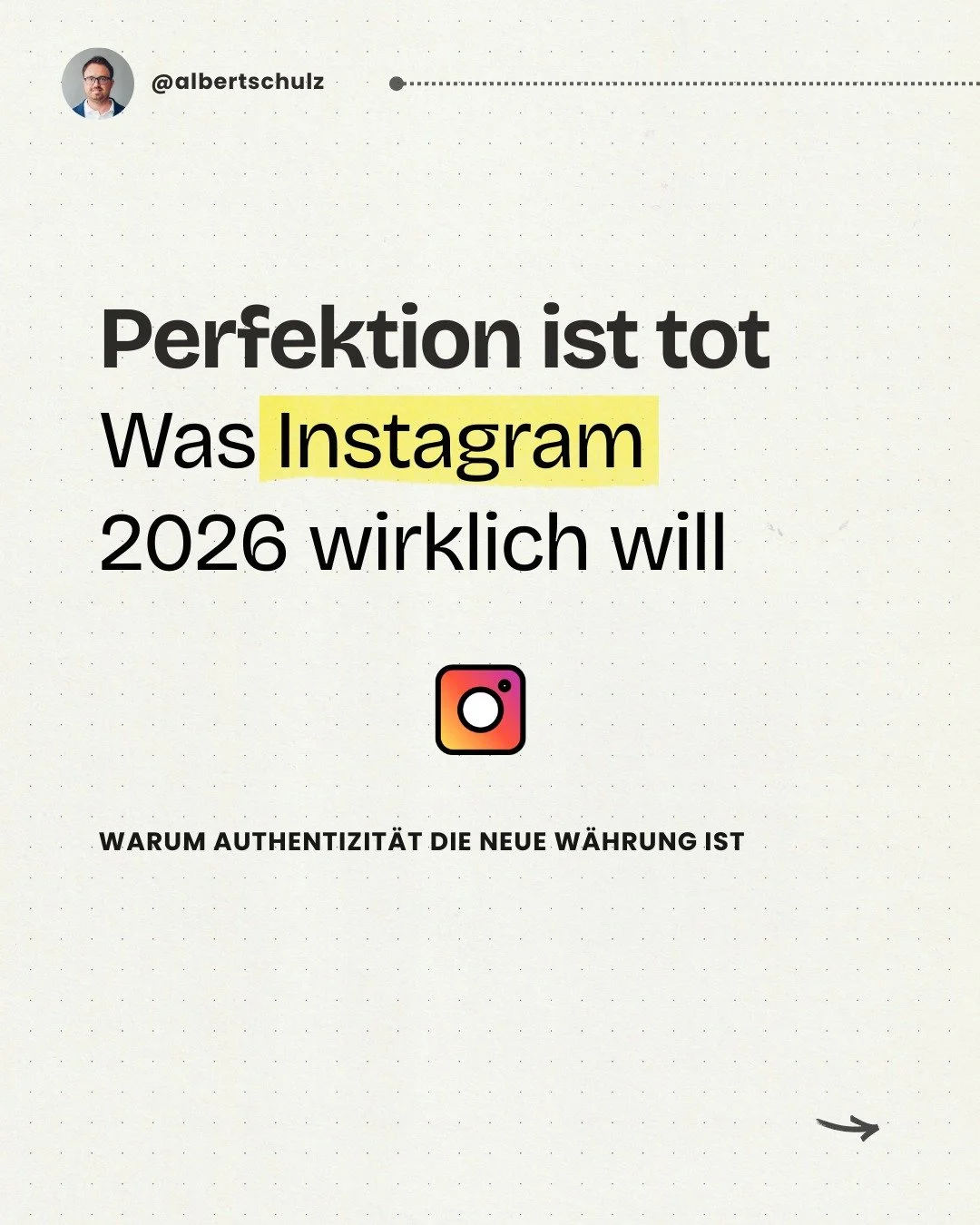 Instagram verabschiedet sich von Perfektion &ndash; und das ist gut so 🎯

Adam Mosseri (IG-Chef) sagt es brutal ehrlich: &bdquo;Der Hochglanz-Feed ist tot.&ldquo;

Und er hat einen Punkt.

KI-Tools wie ChatGPT und Canva machen es heute m&ouml;glich,